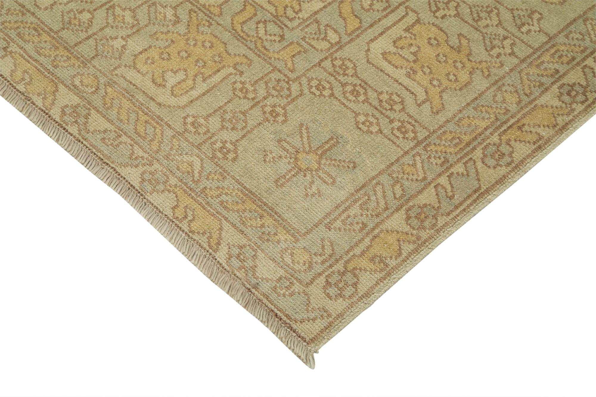 8 x 9 Beige Oushak Rug - 3515