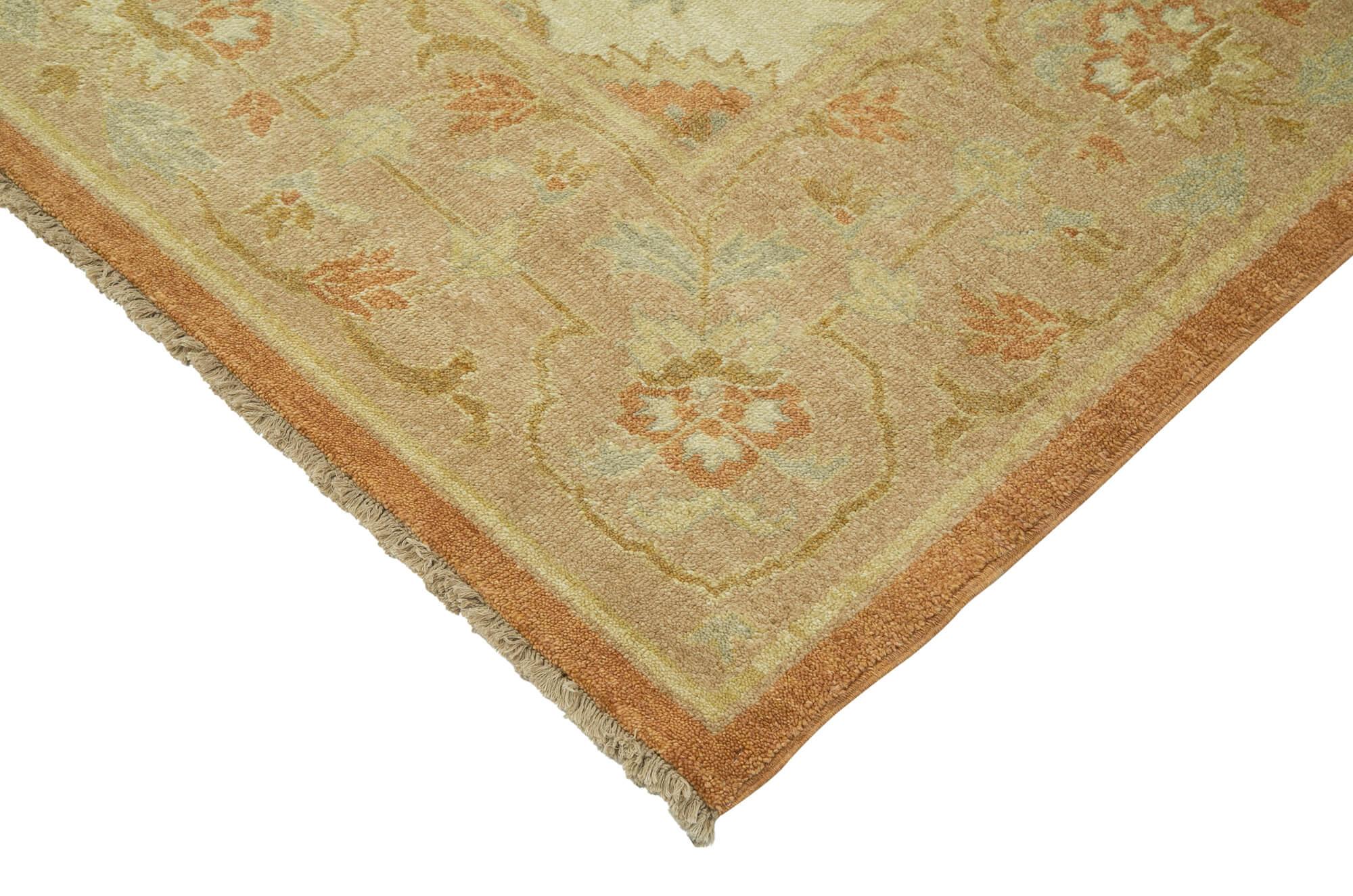 8 x 10 Beige Oushak Rug - 3516