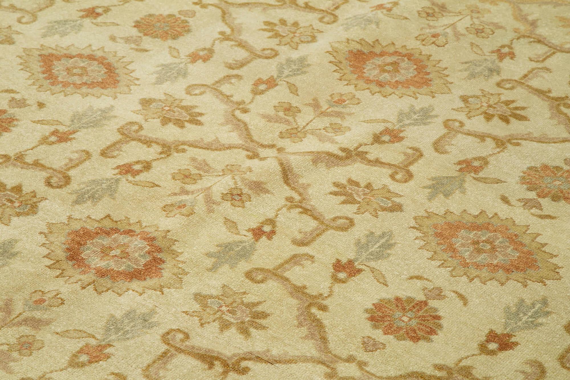 8 x 10 Beige Oushak Rug - 3516