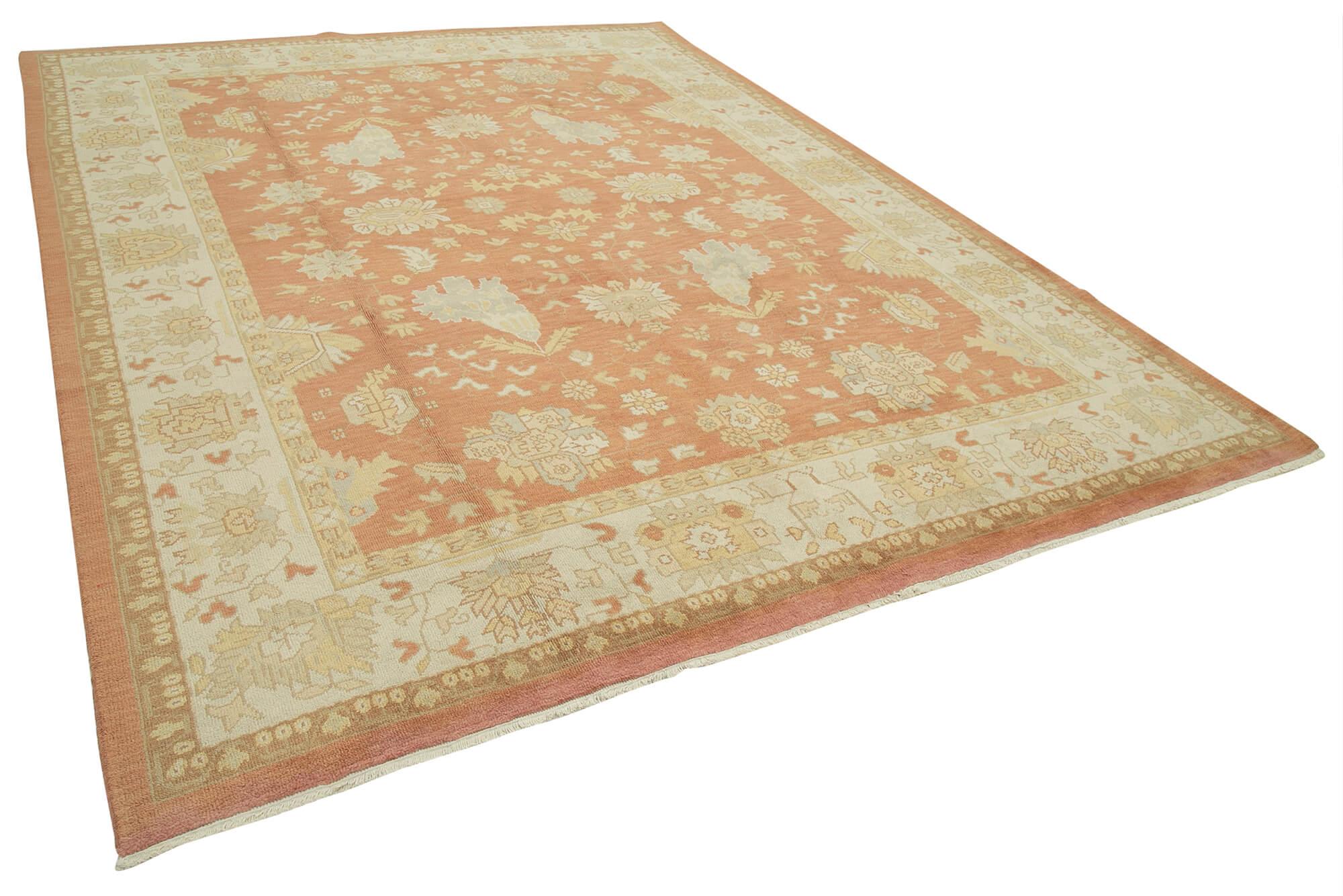 9 x 12 Red Oushak Rug - 3517