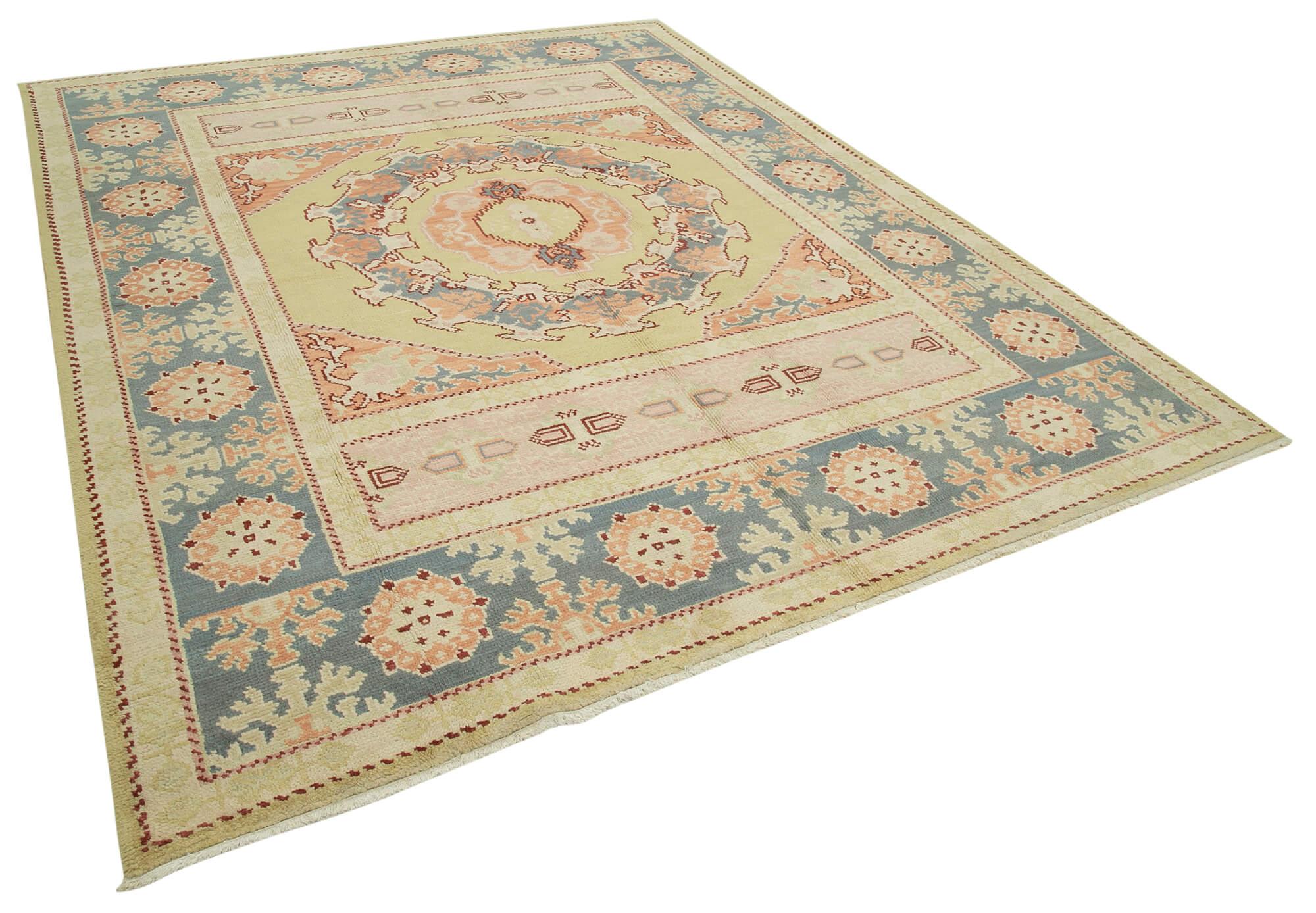 8 x 10 Beige Oushak Rug - 3518