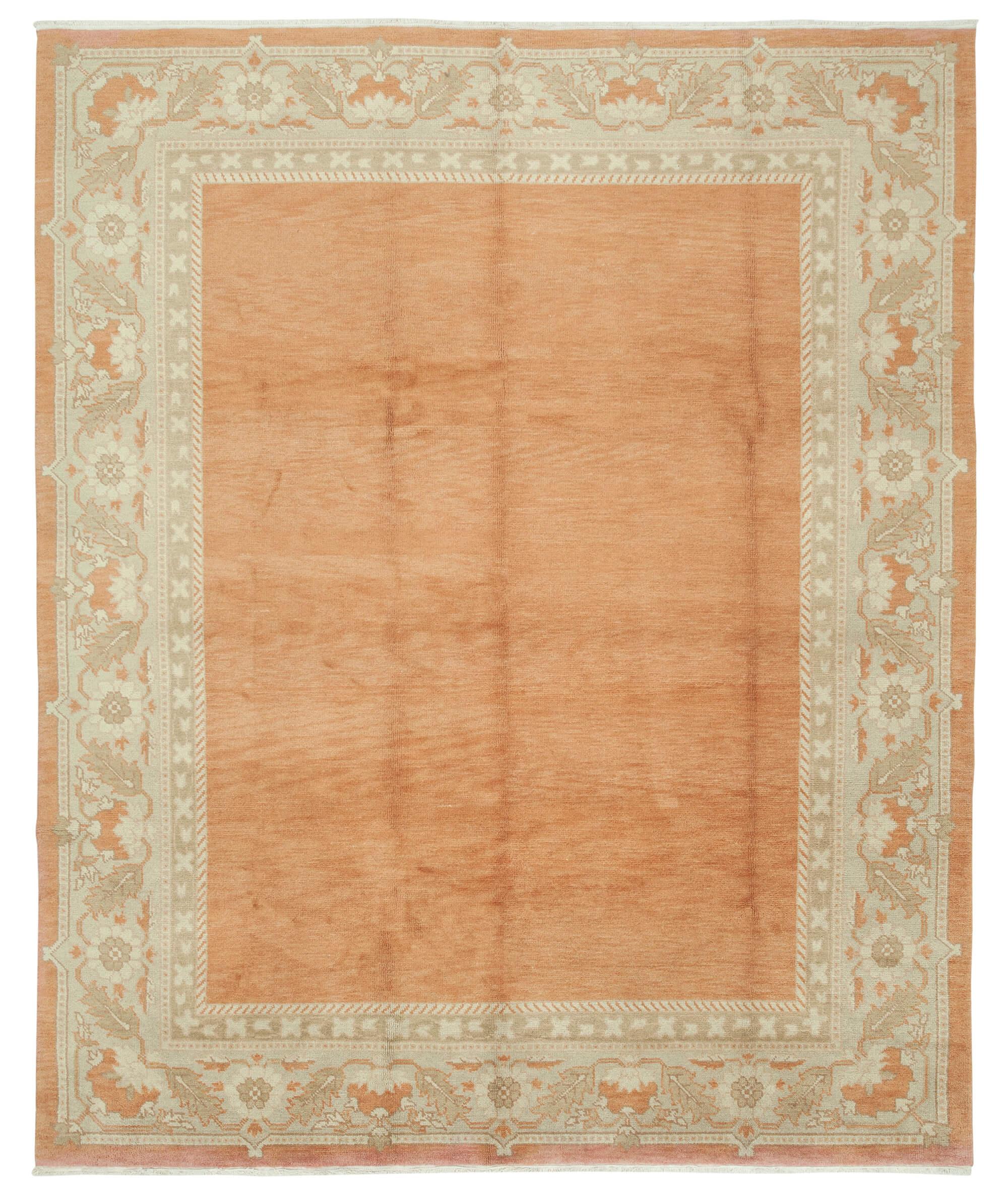 8 x 10 Red Oushak Rug - 3520