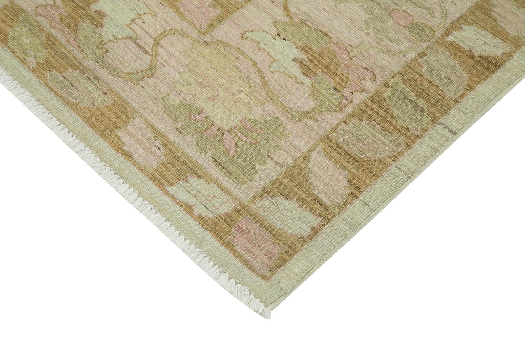 8 x 10 Beige Oushak Rug - 3522