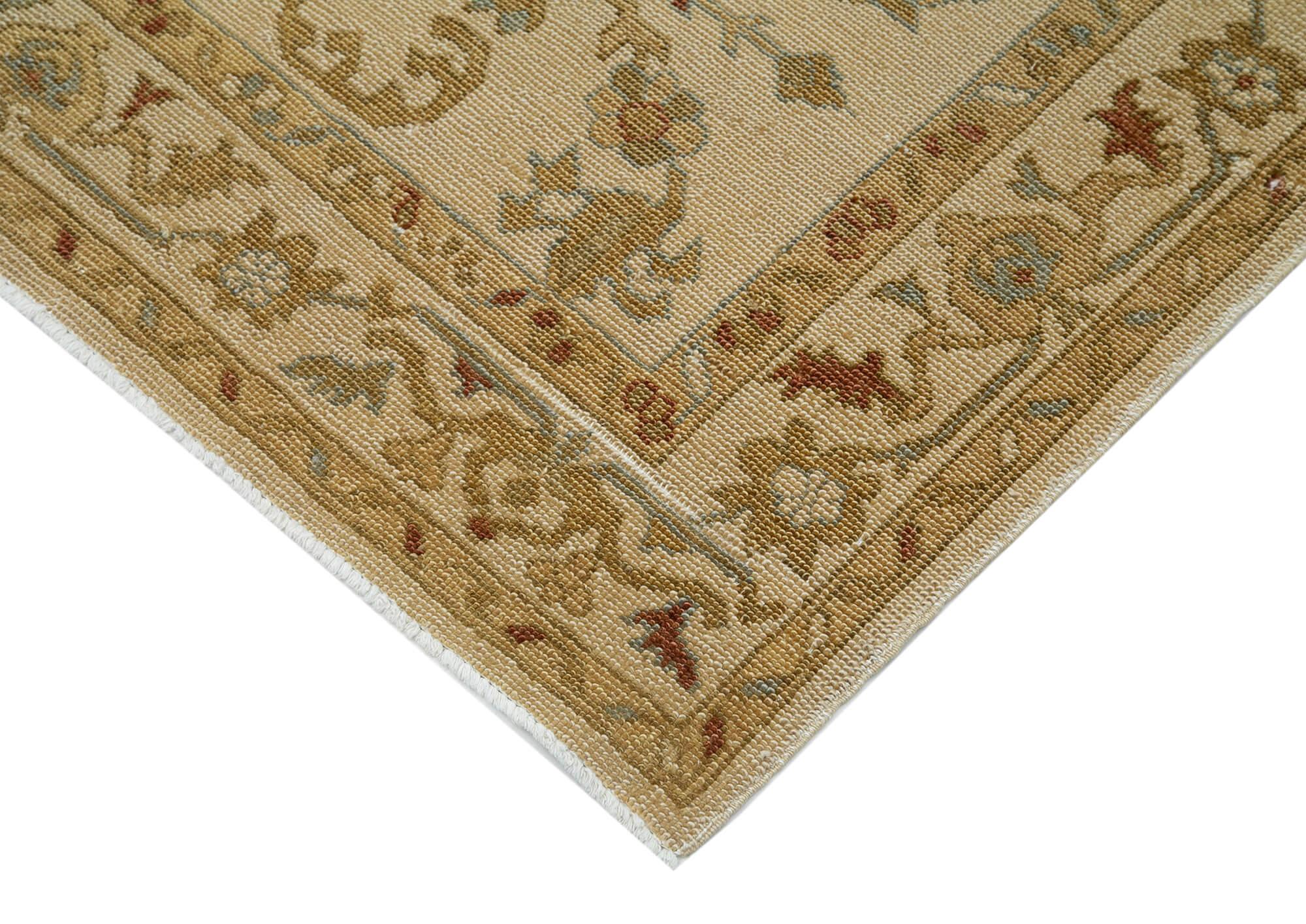 4 x 6 Beige Oushak Rug - 3526