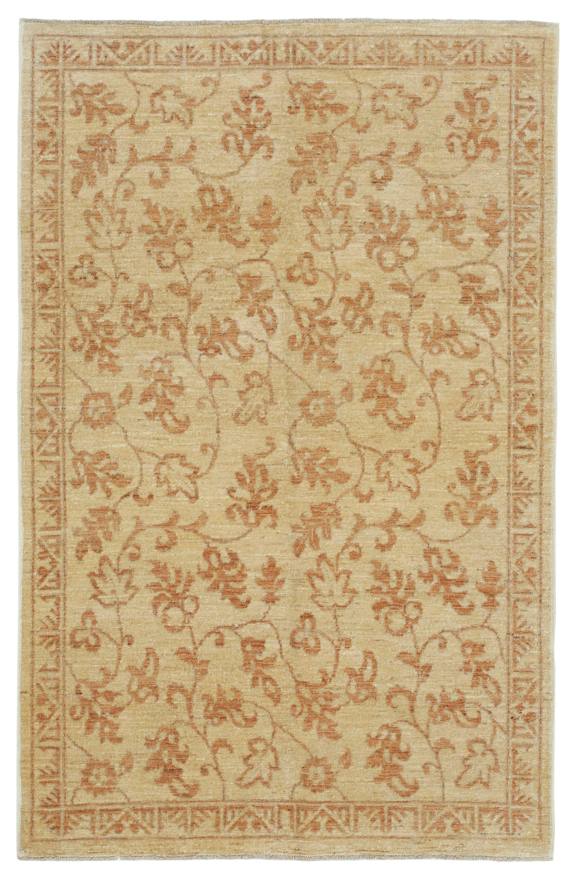 4 x 6 Yellow Oushak Rug - 3528