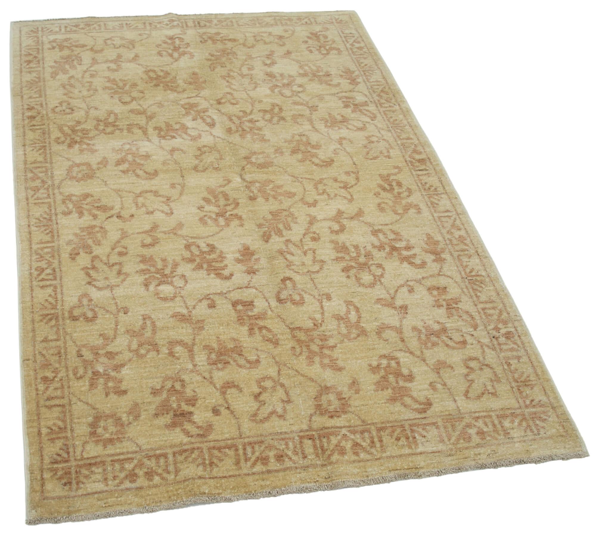 4 x 6 Yellow Oushak Rug - 3528