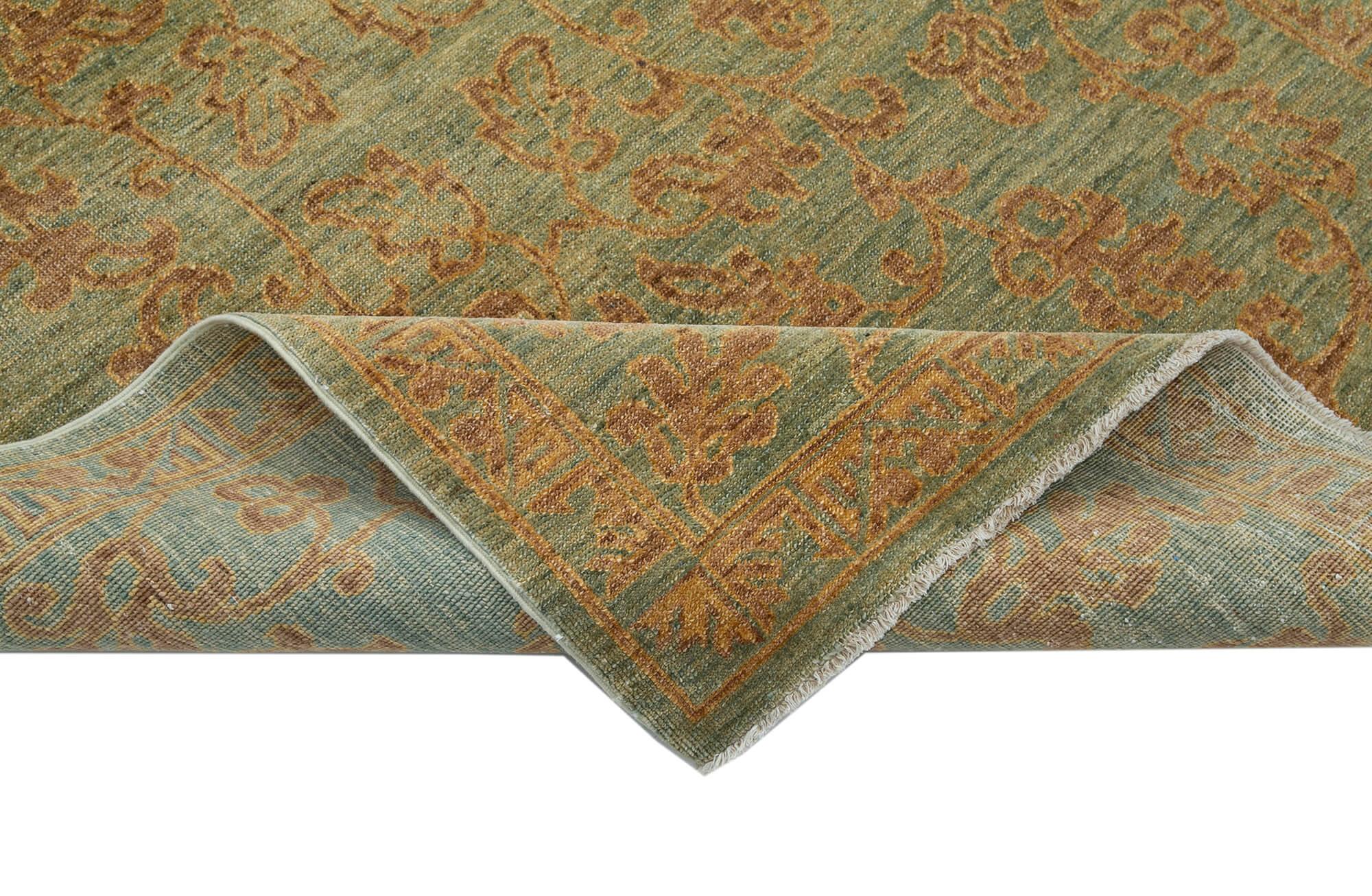 4 x 6 Green Oushak Rug - 3530