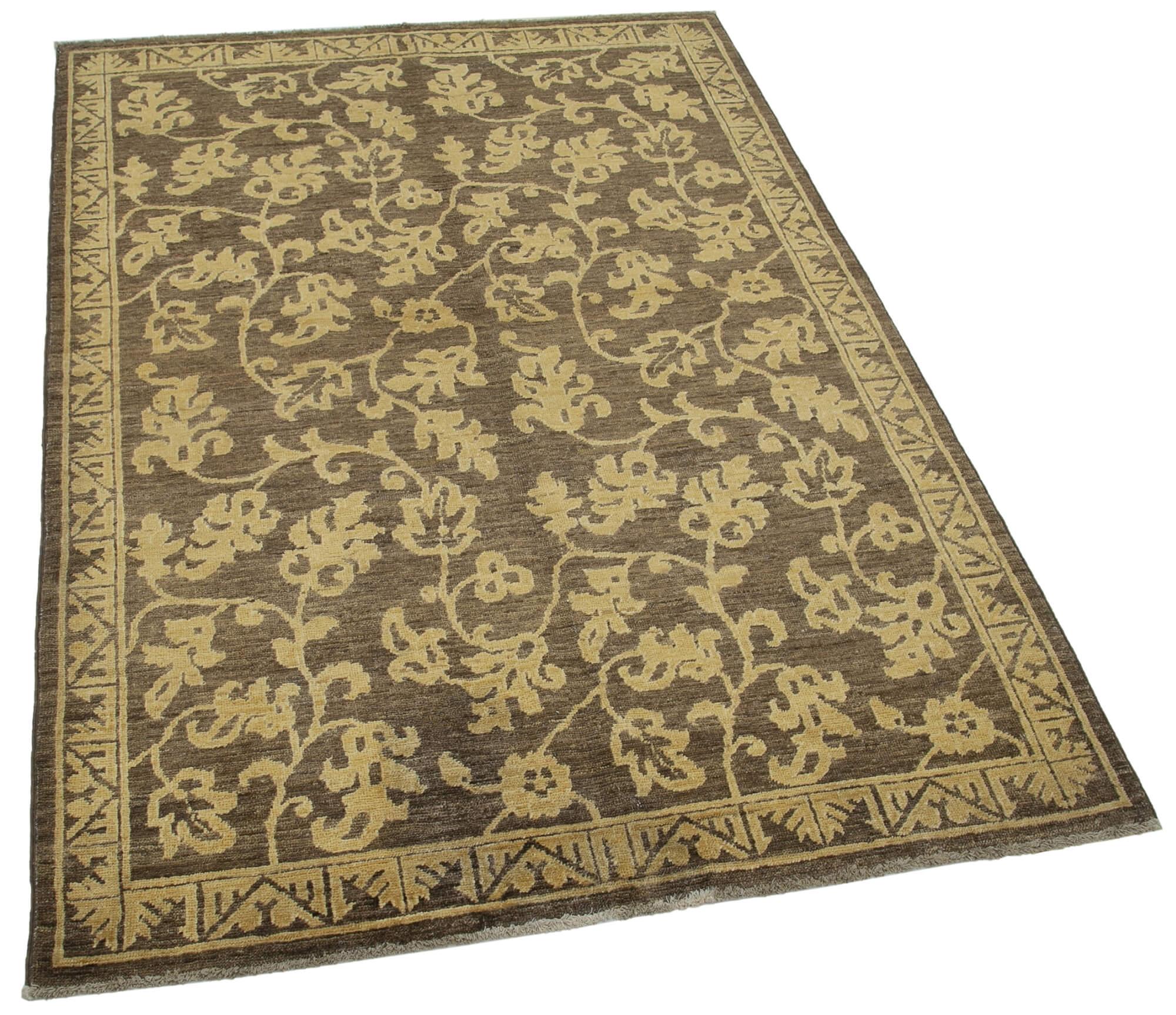 4 x 6 Brown Oushak Rug - 3531