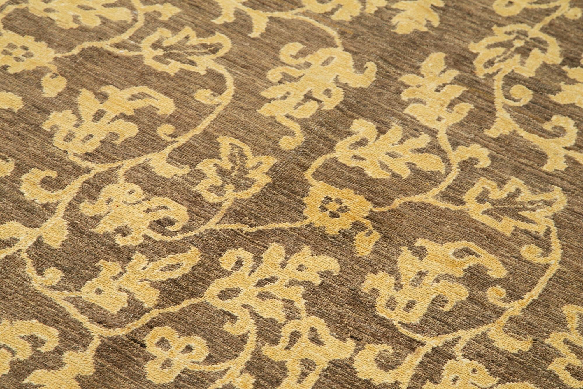 4 x 6 Brown Oushak Rug - 3531