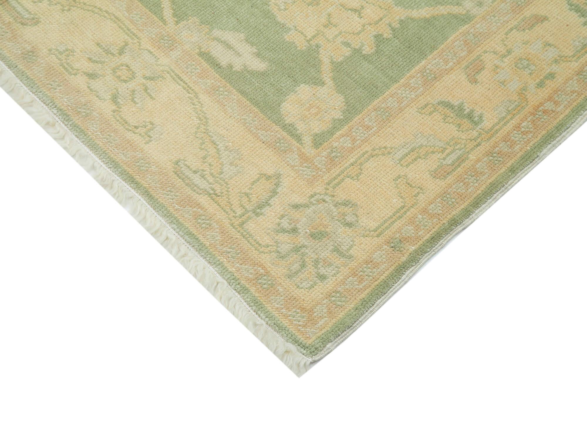 4 x 6 Green Oushak Rug - 3532