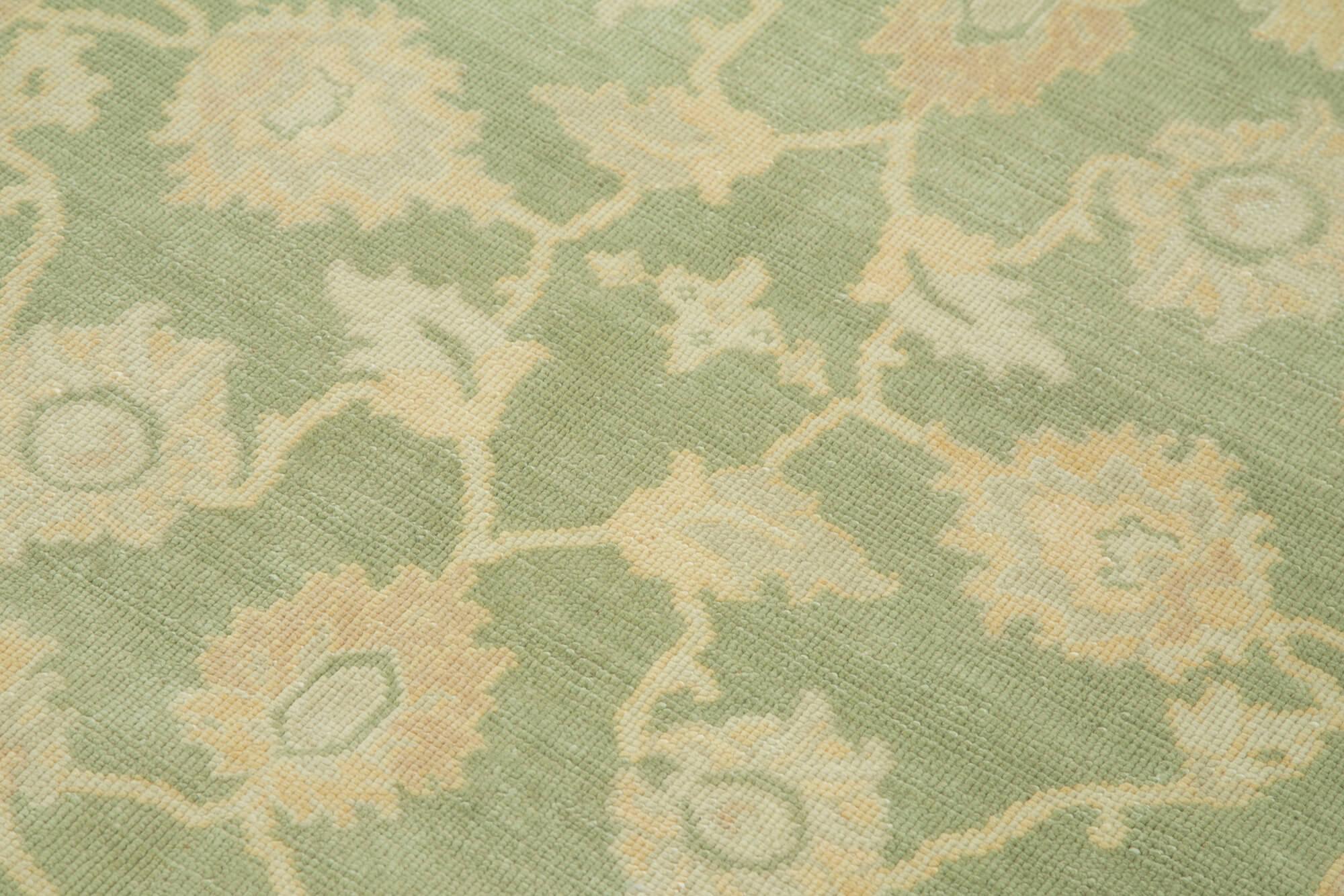 4 x 6 Green Oushak Rug - 3532