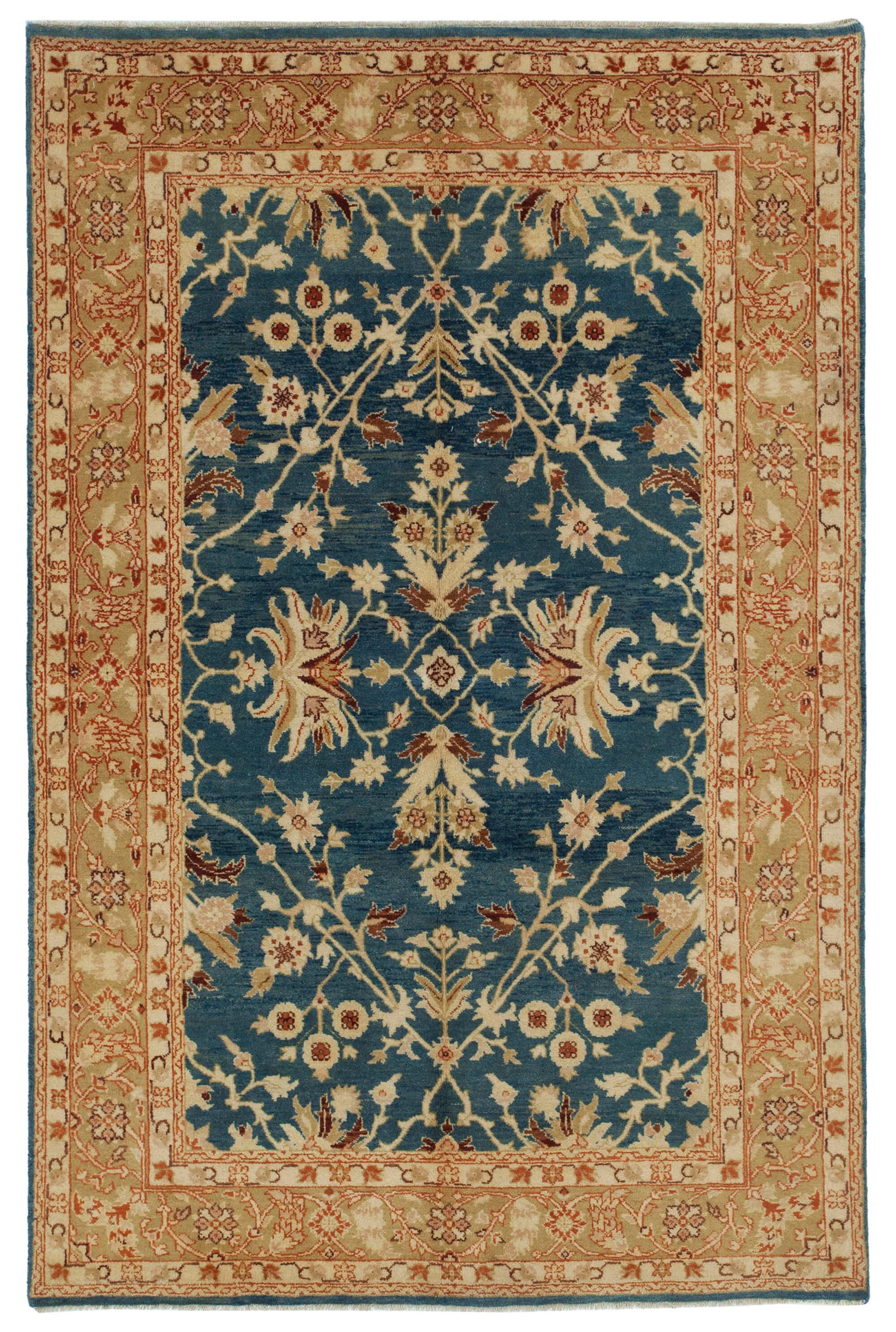 4 x 6 Blue Oushak Rug - 3535