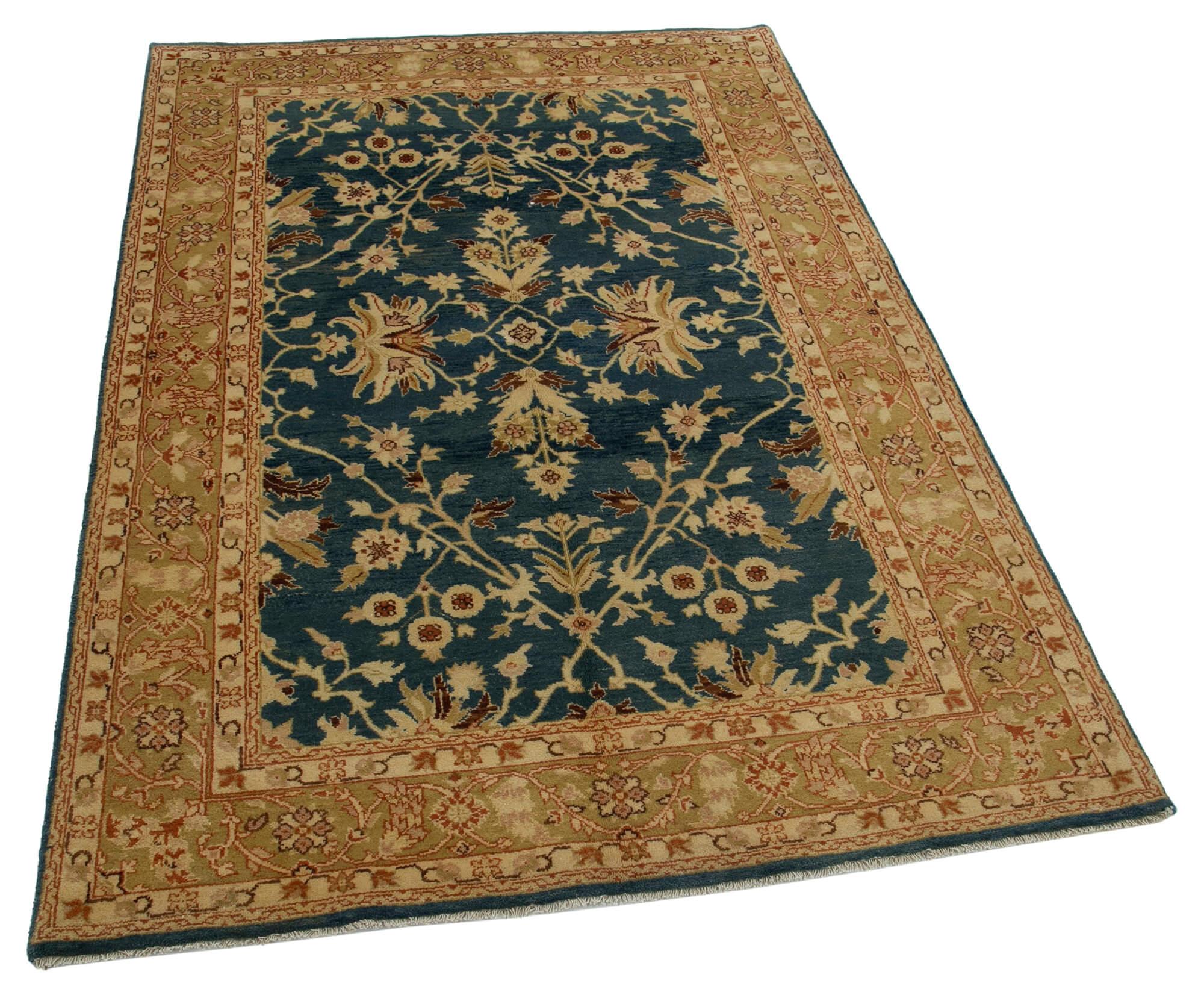 4 x 6 Blue Oushak Rug - 3535