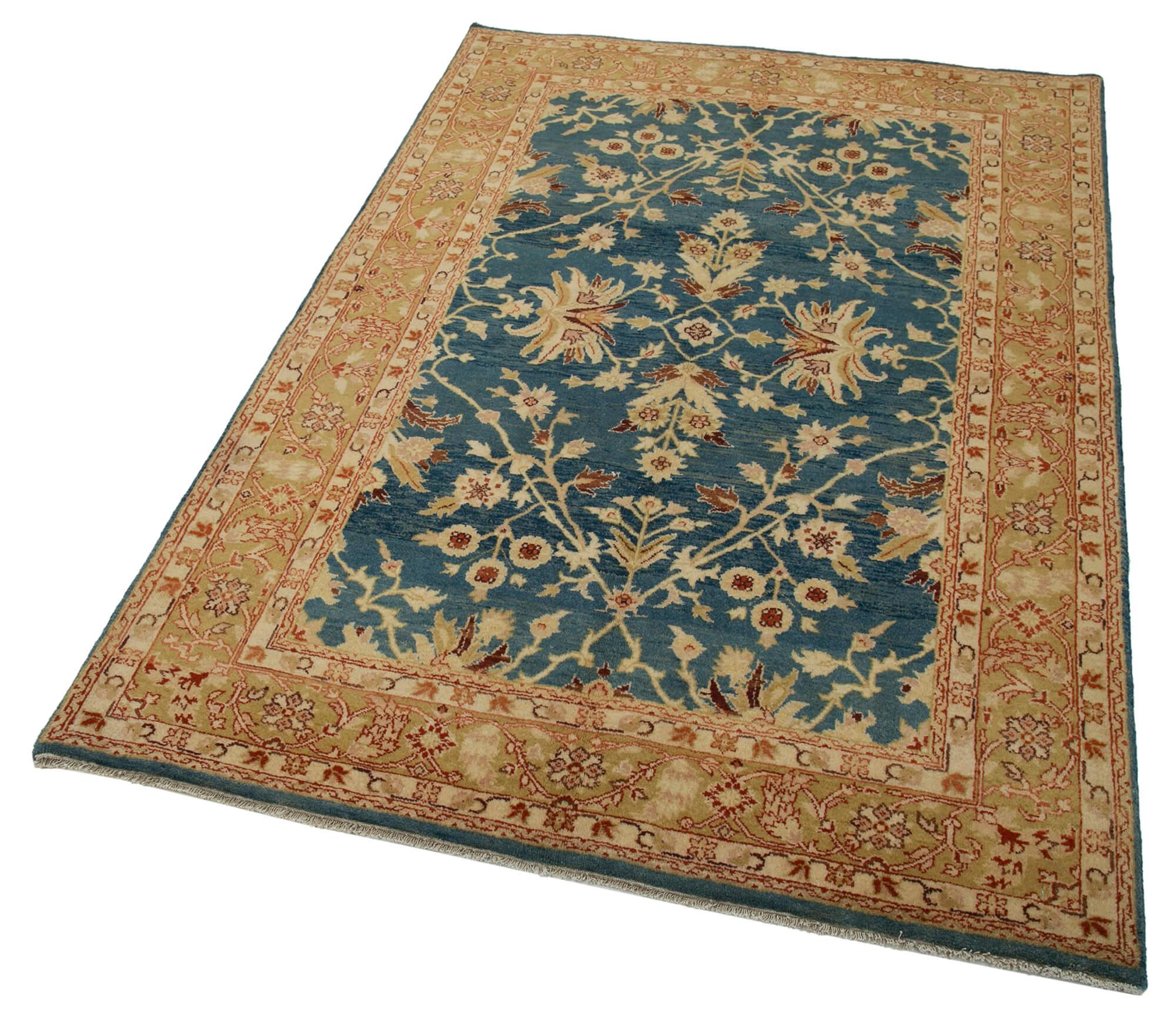 4 x 6 Blue Oushak Rug - 3535