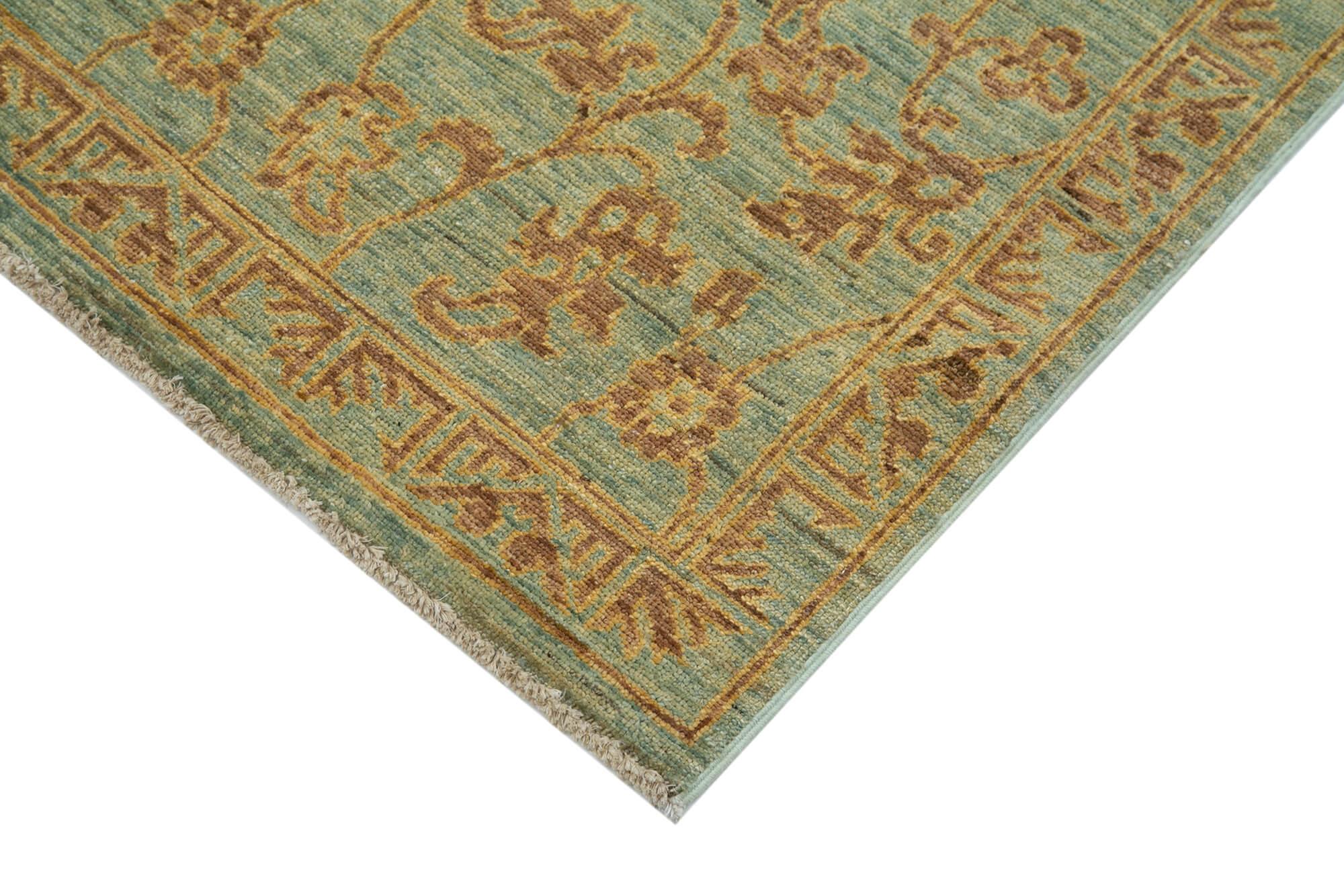 3 x 6 Green Oushak Rug - 3536