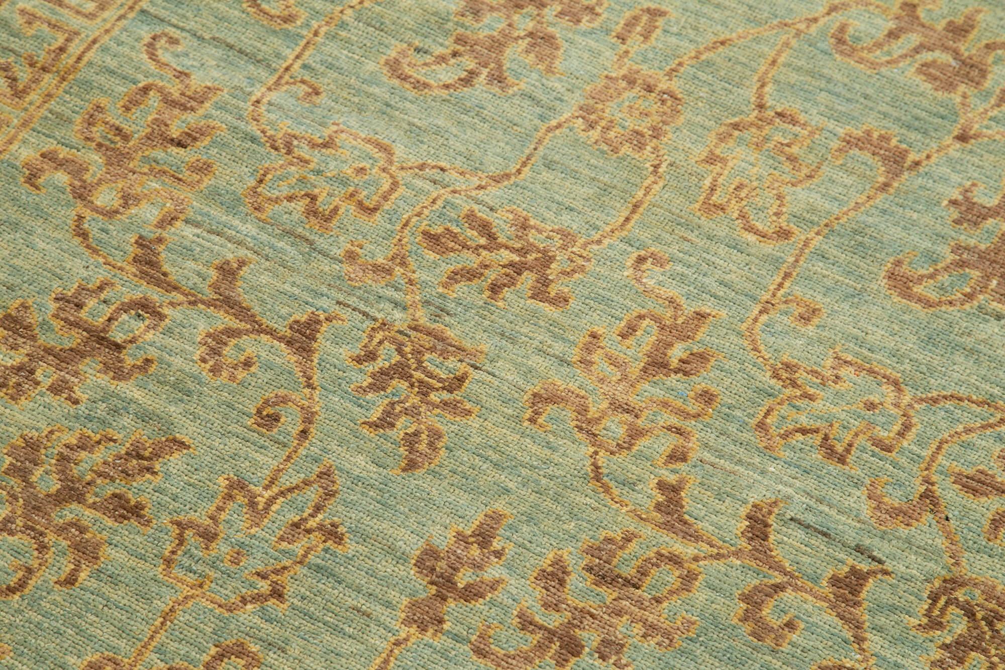 3 x 6 Green Oushak Rug - 3536