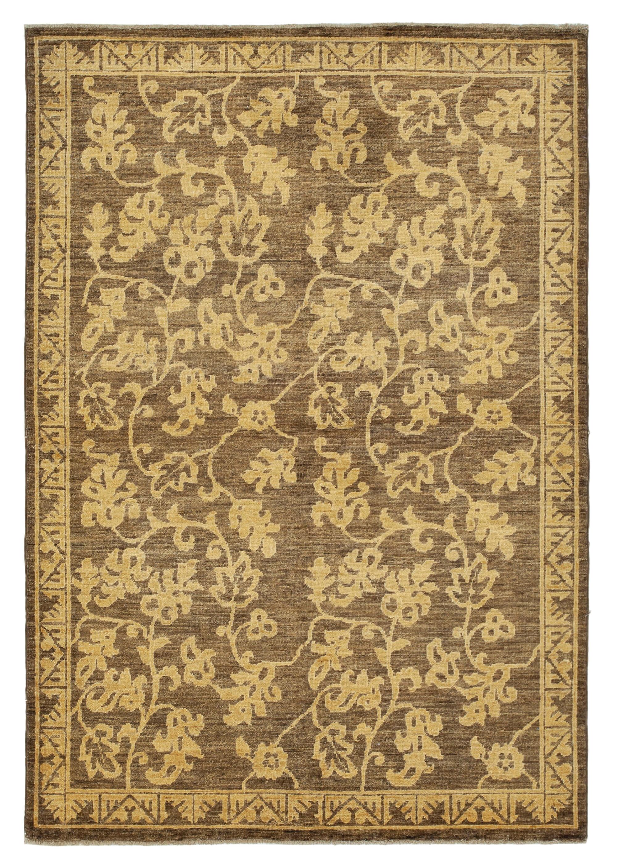 4 x 6 Brown Oushak Rug - 3539