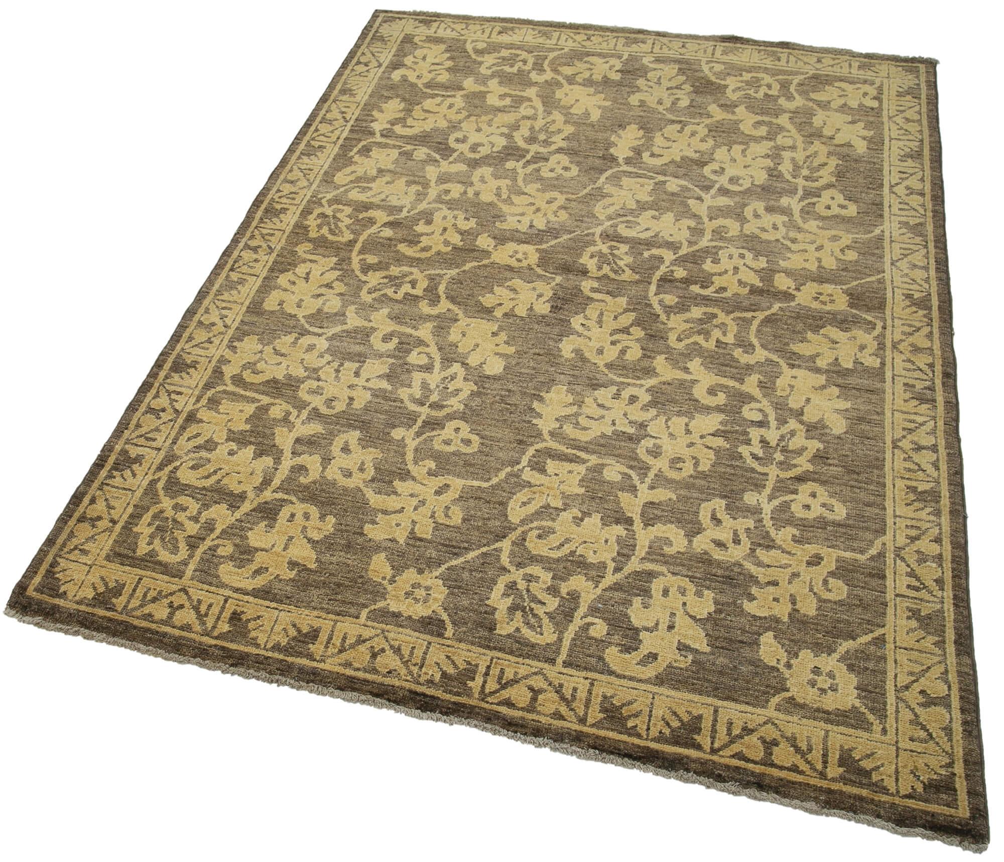 4 x 6 Brown Oushak Rug - 3539