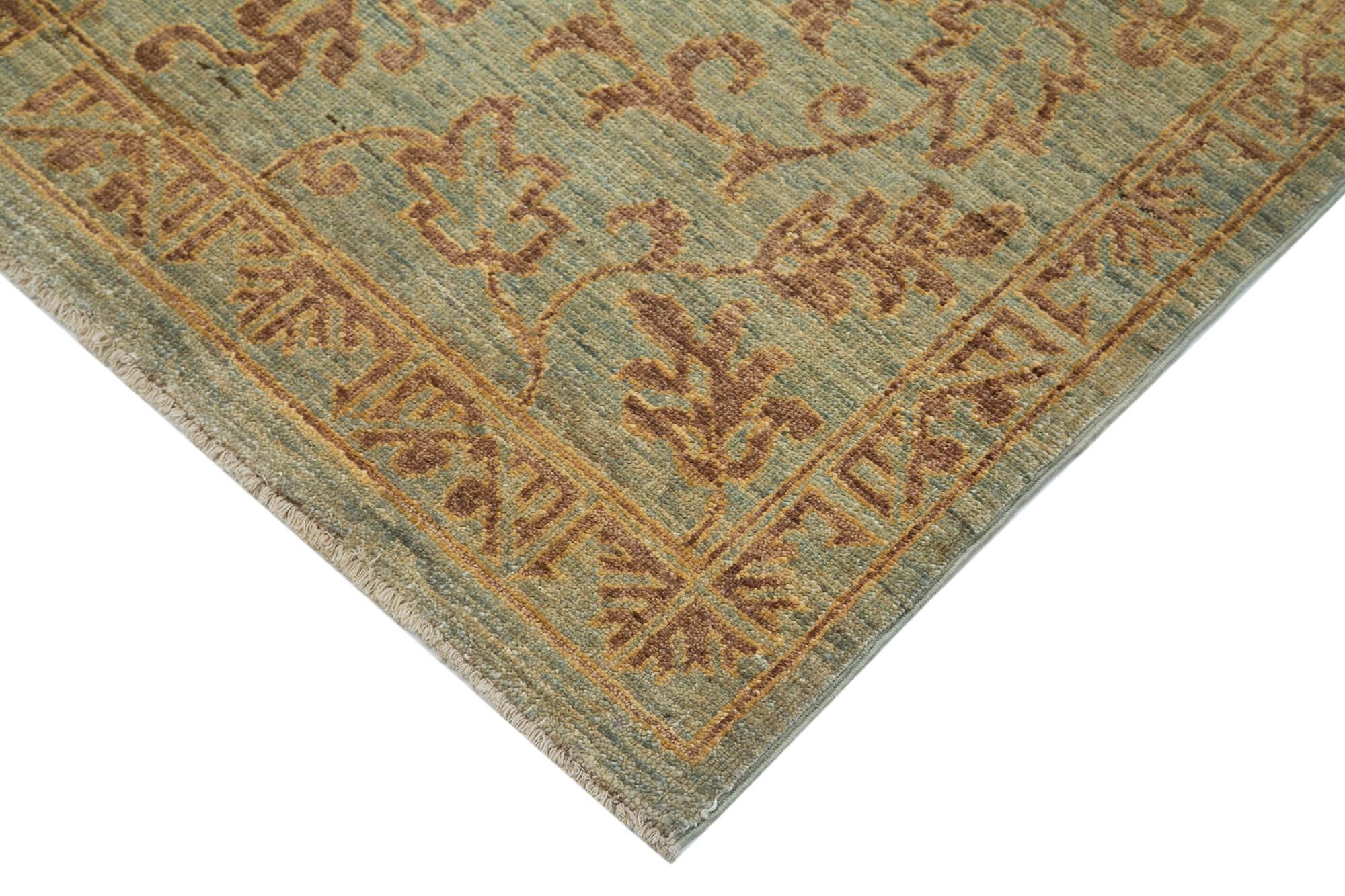 4 x 6 Green Oushak Rug - 3540