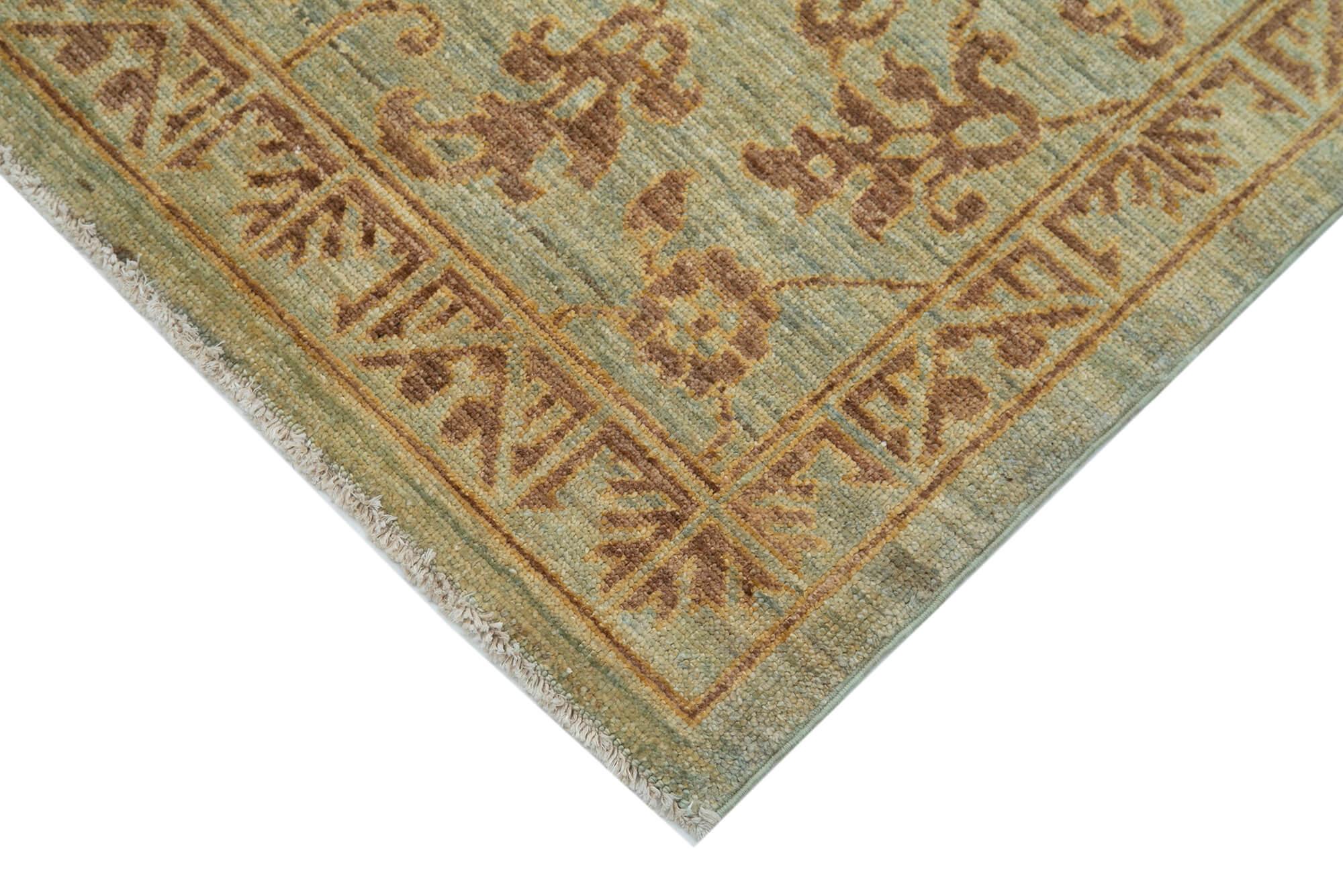 4 x 6 Green Oushak Rug - 3544