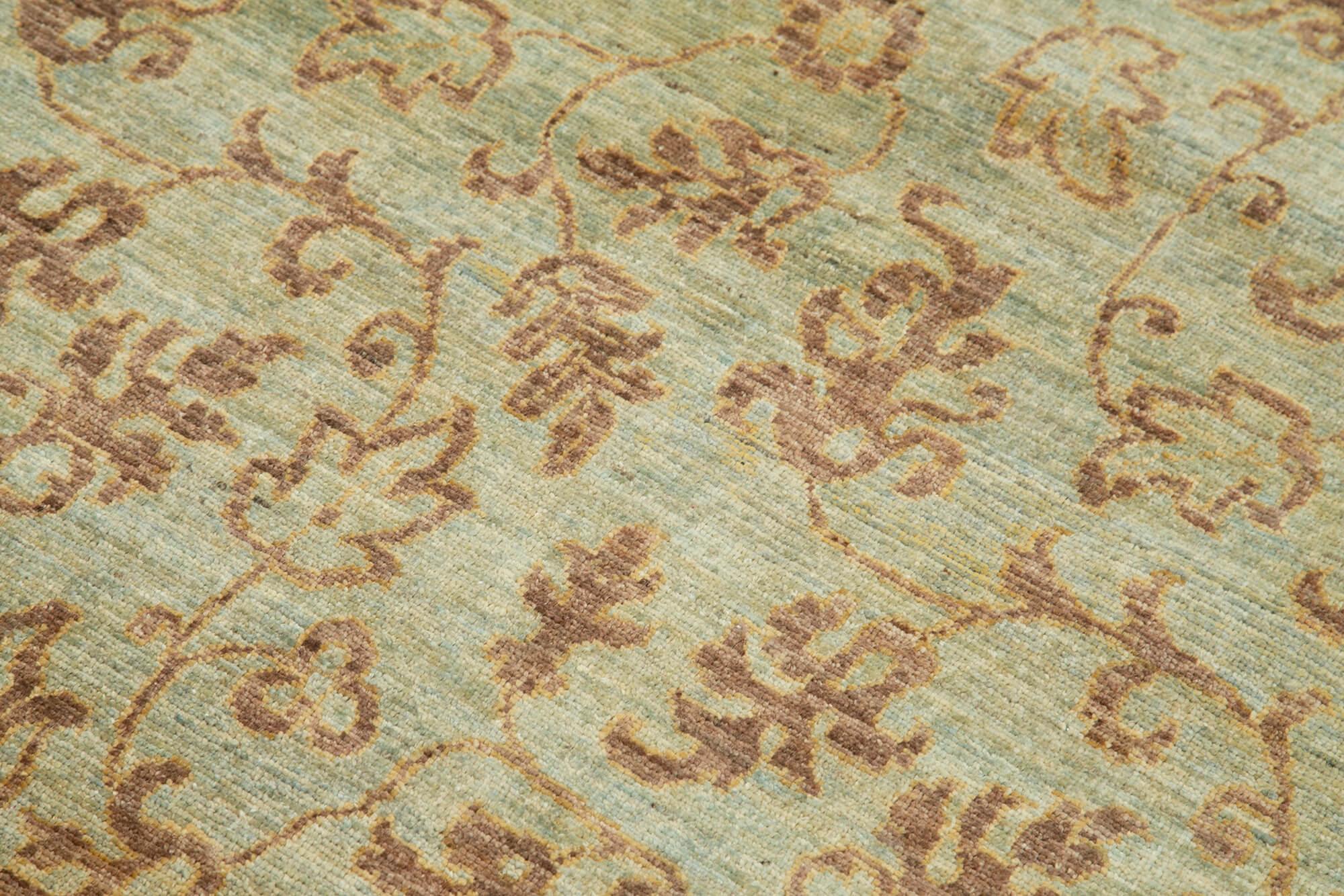 4 x 6 Green Oushak Rug - 3544