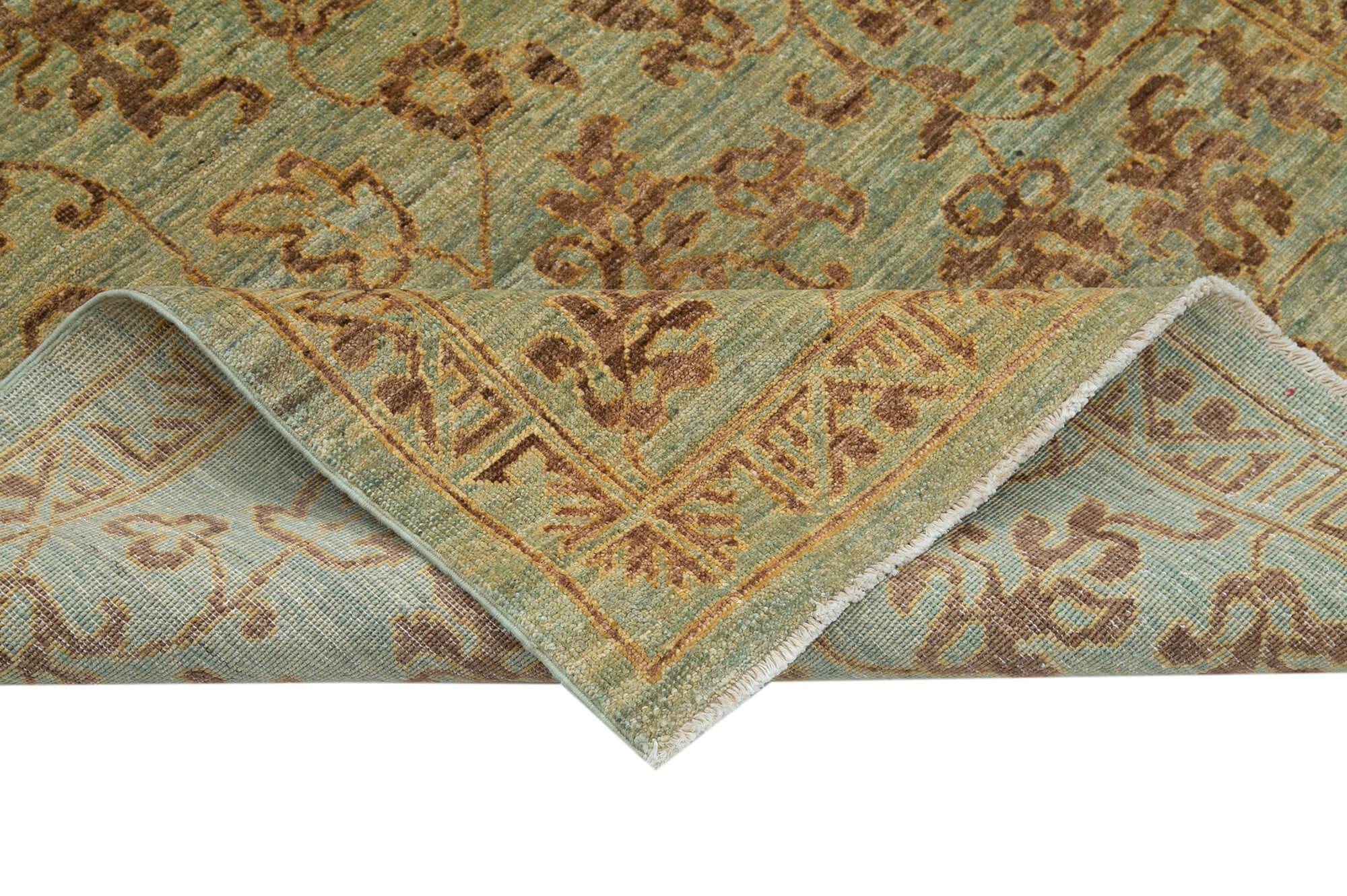 4 x 6 Green Oushak Rug - 3544