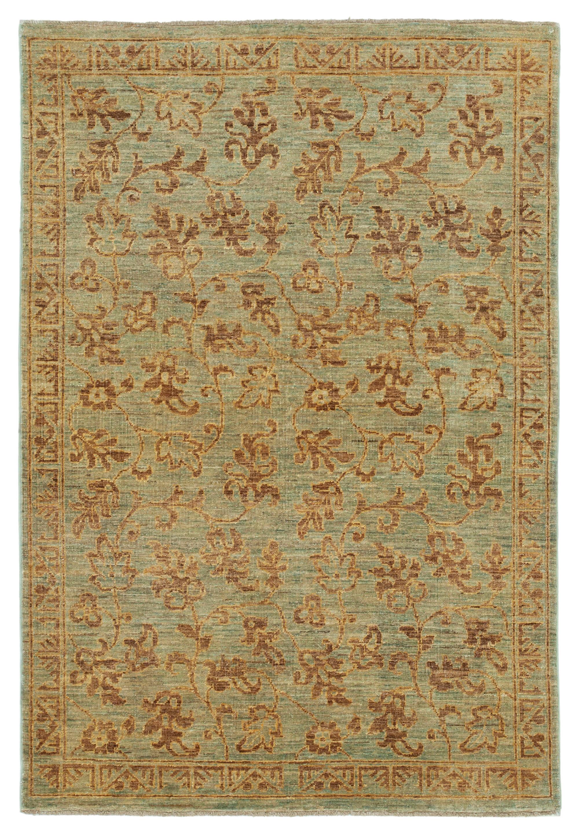 4 x 6 Green Oushak Rug - 3547