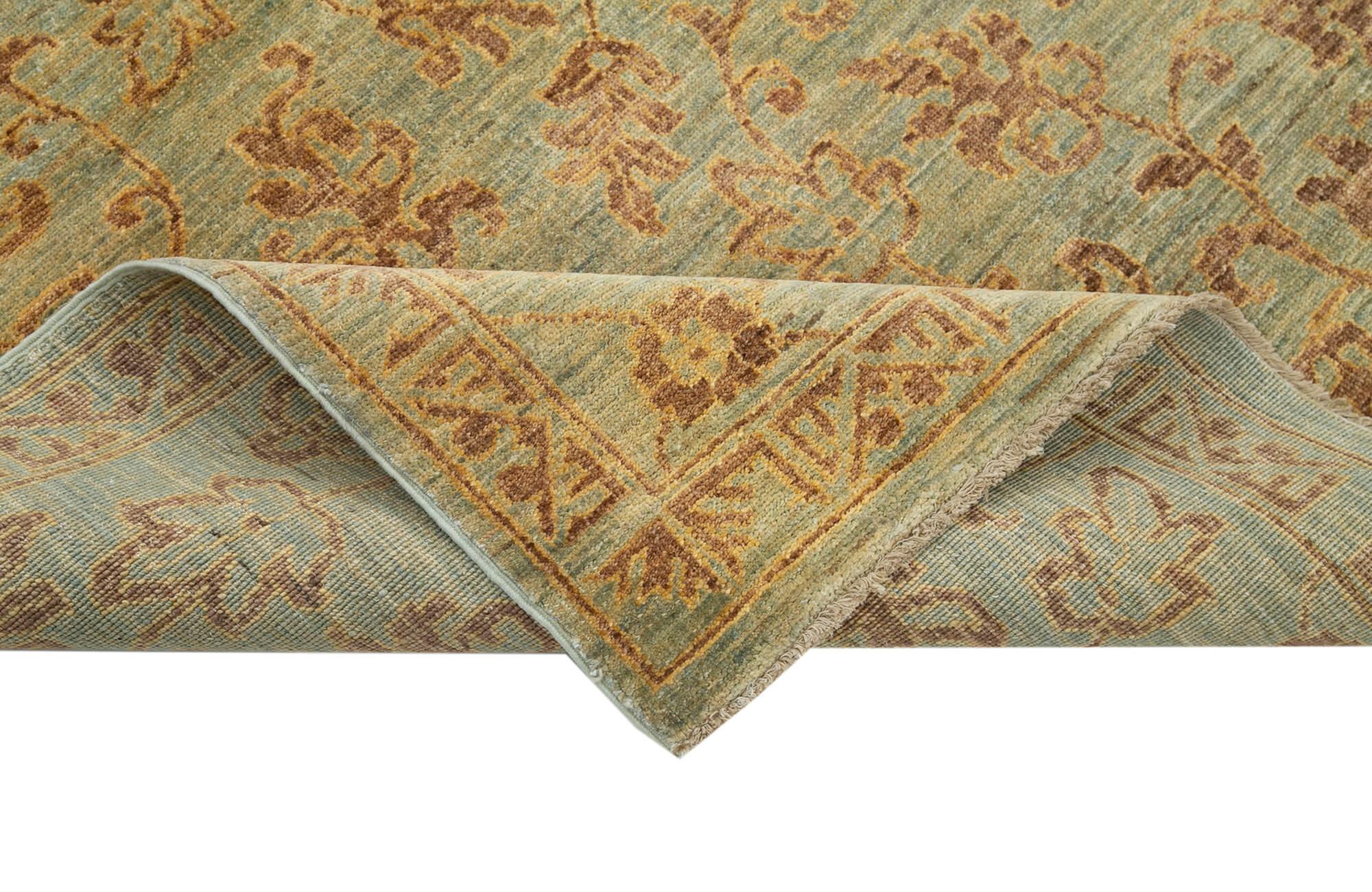 4 x 6 Green Oushak Rug - 3547