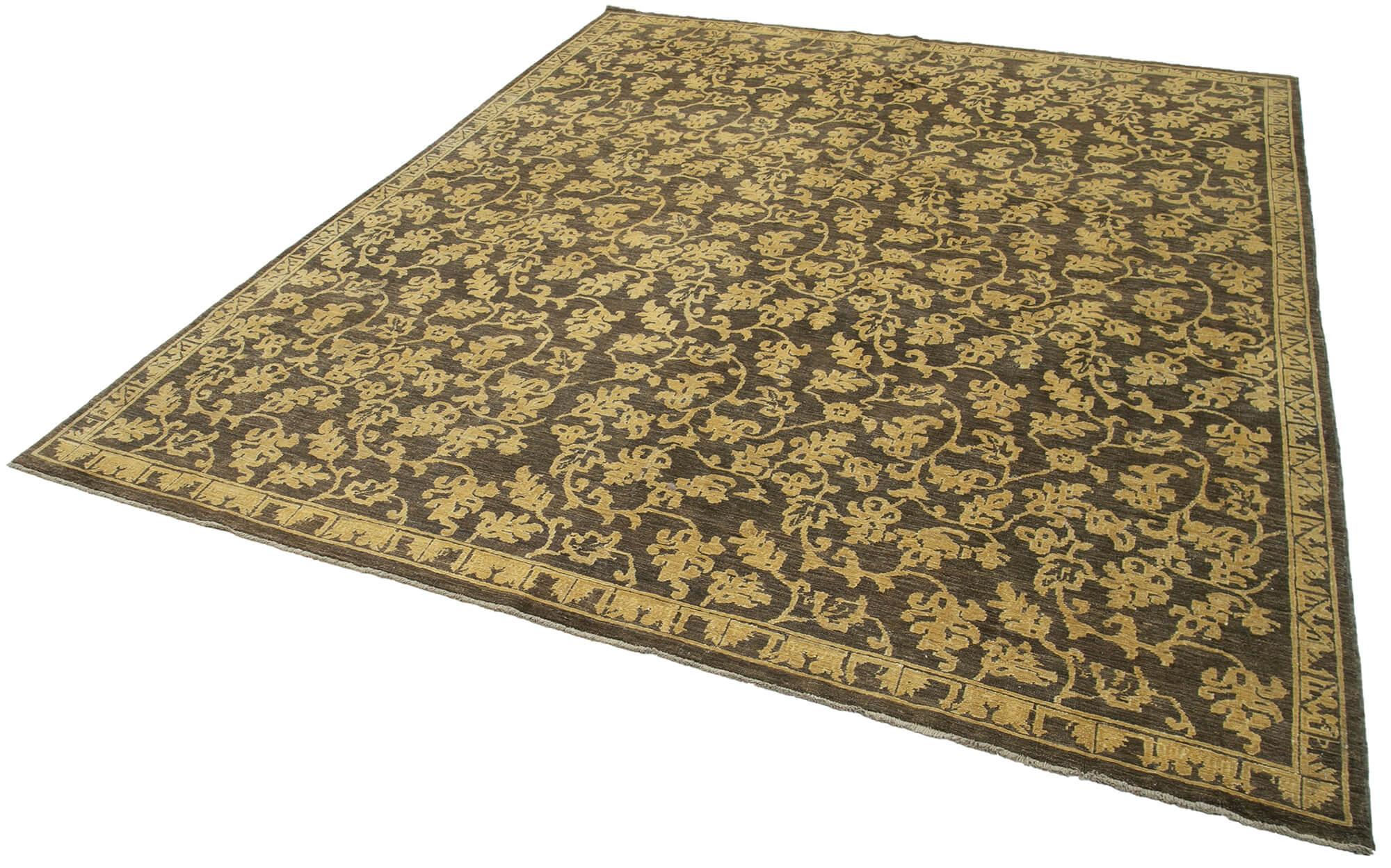 8 x 9 Brown Oushak Rug - 3548