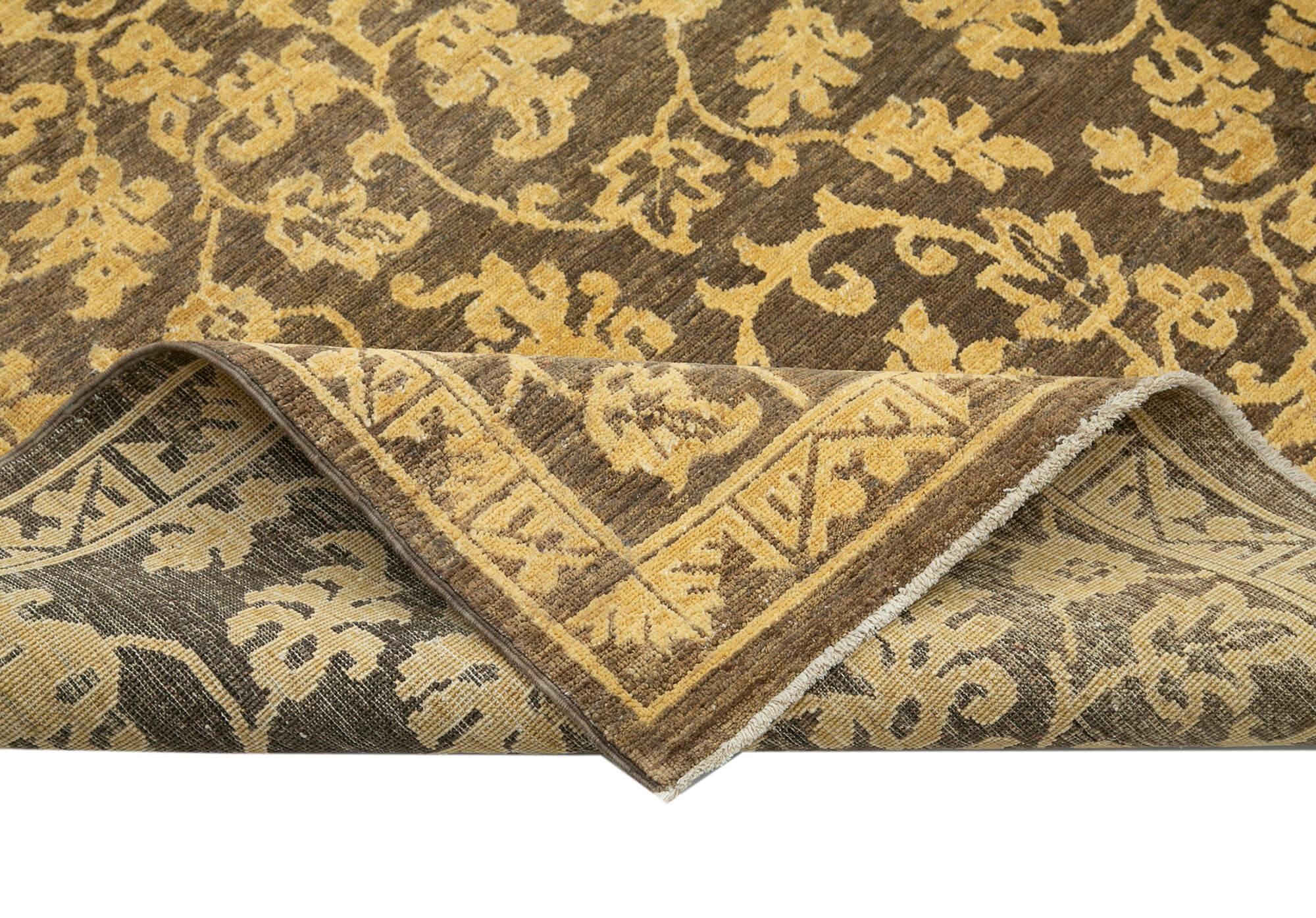 8 x 9 Brown Oushak Rug - 3548