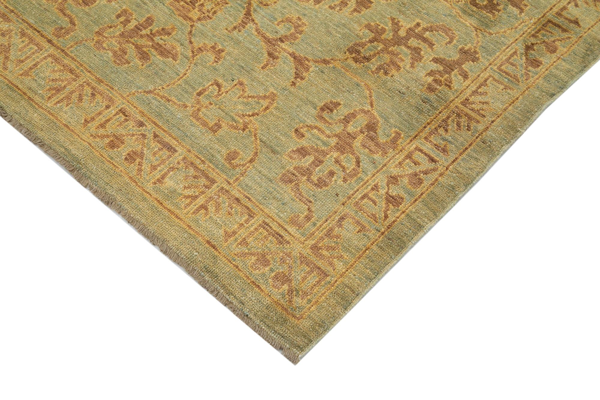 4 x 6 Green Oushak Rug - 3549