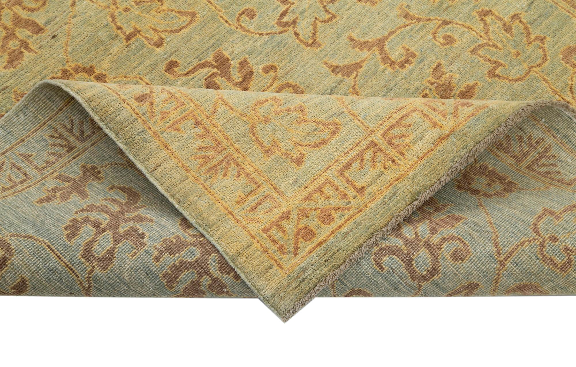 4 x 6 Green Oushak Rug - 3549