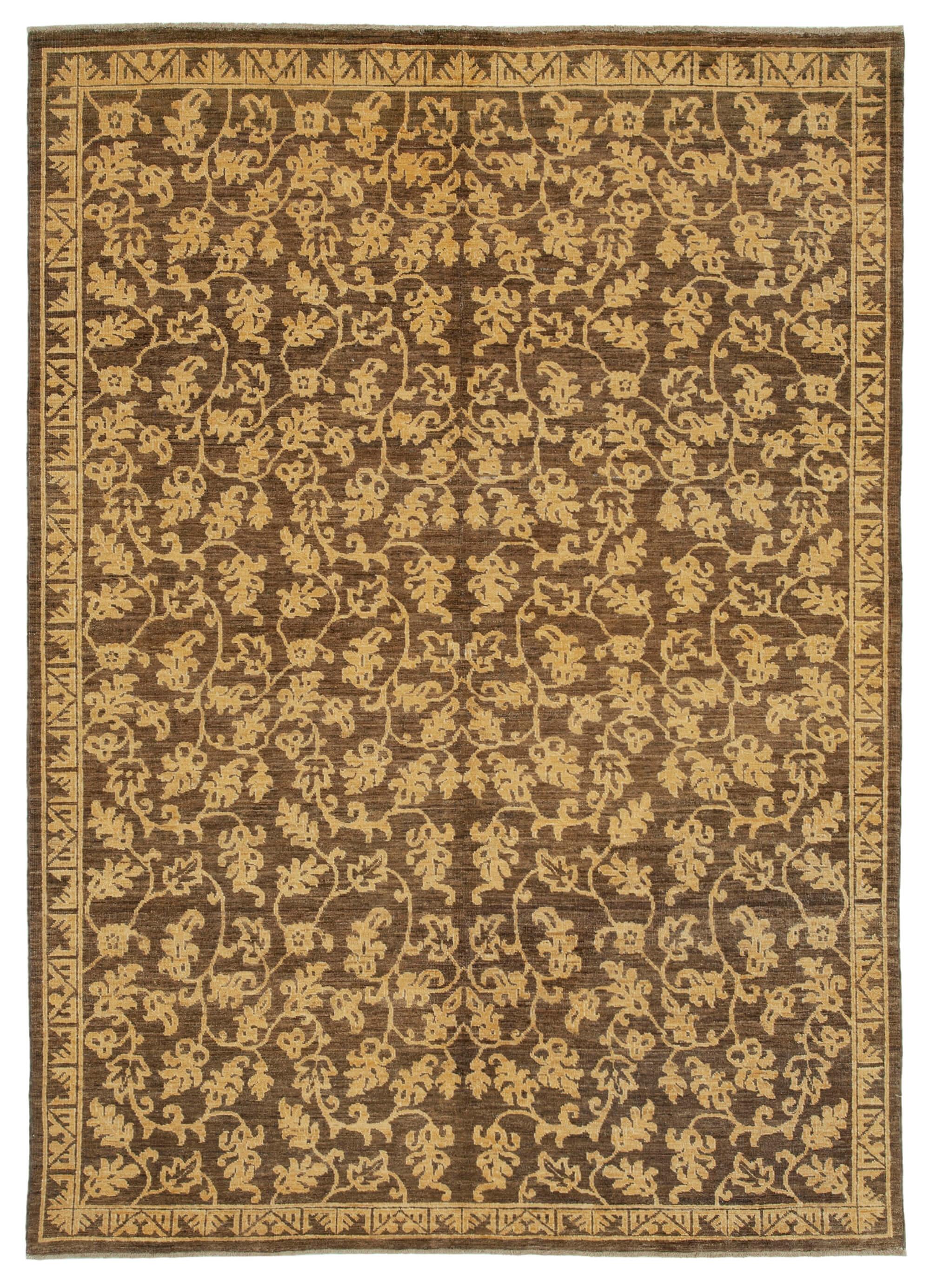 6 x 8 Brown Oushak Rug - 3550