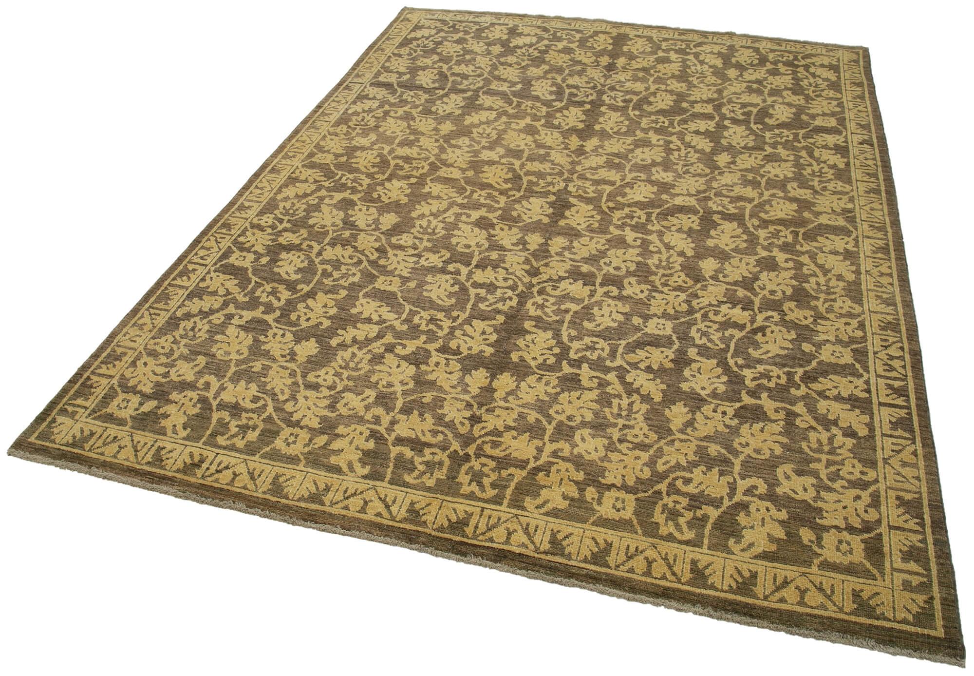 6 x 8 Brown Oushak Rug - 3550