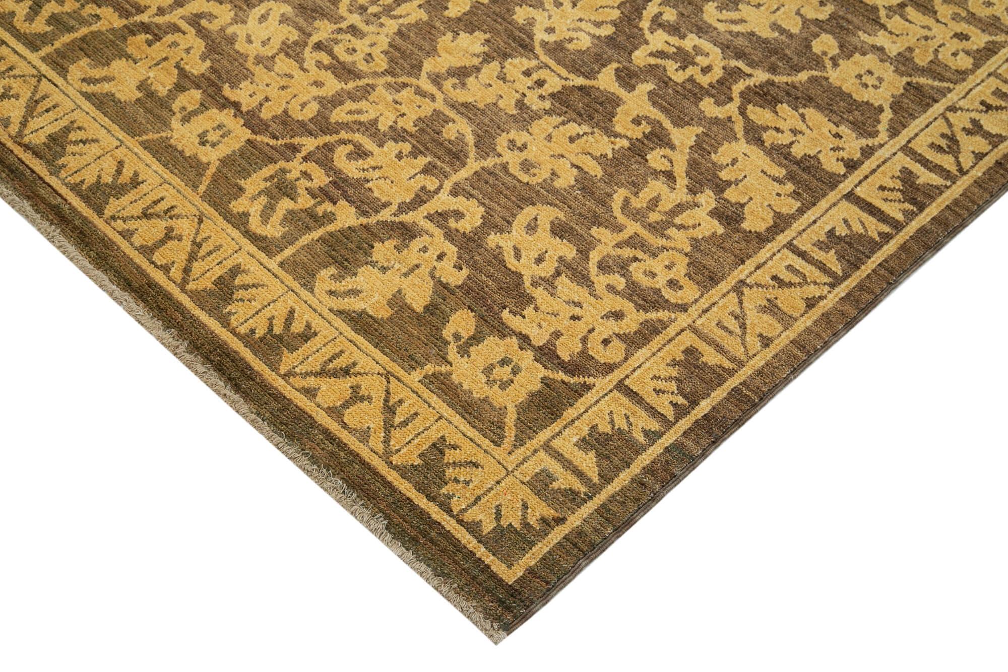 6 x 8 Brown Oushak Rug - 3550