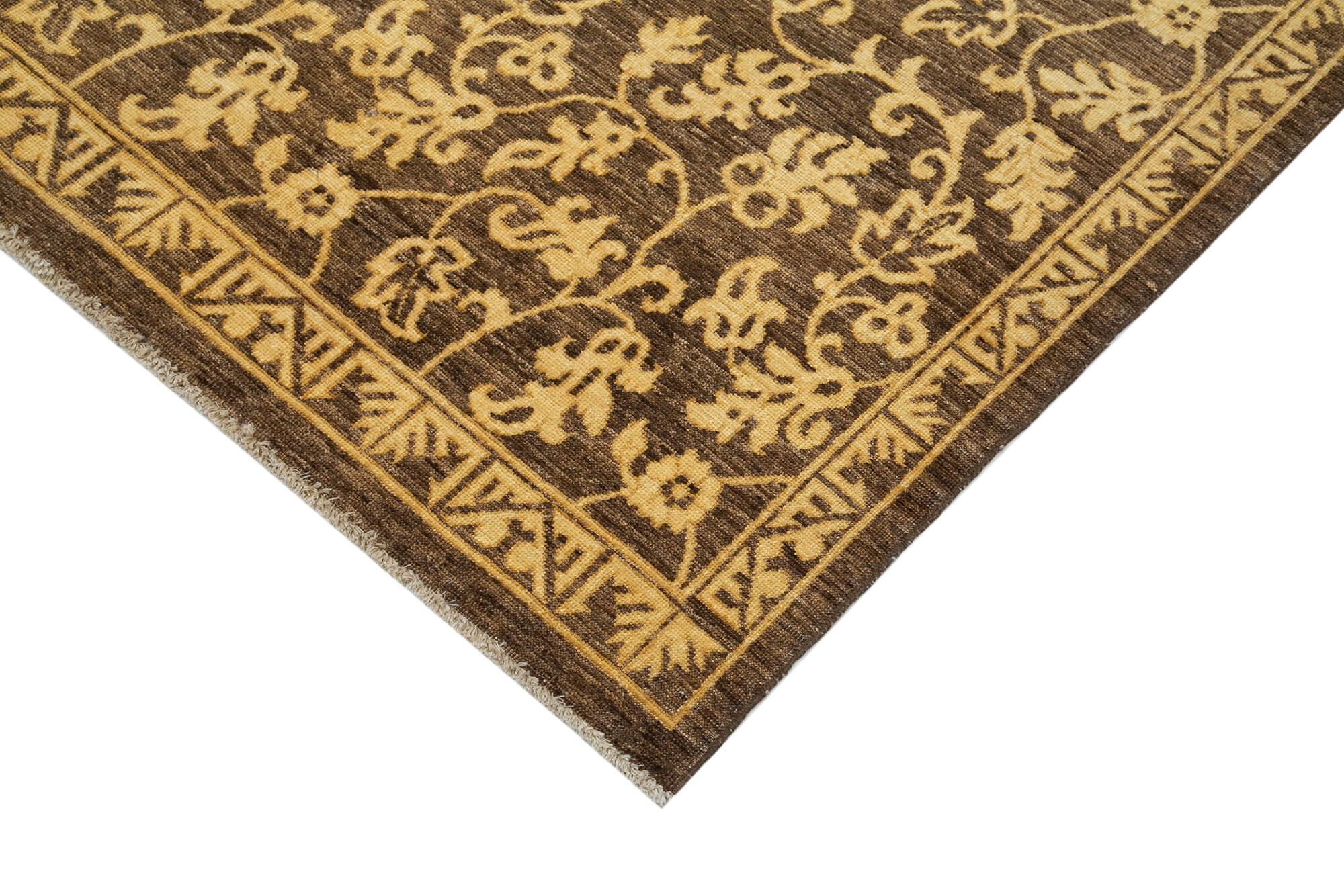 6 x 9 Brown Oushak Rug - 3551