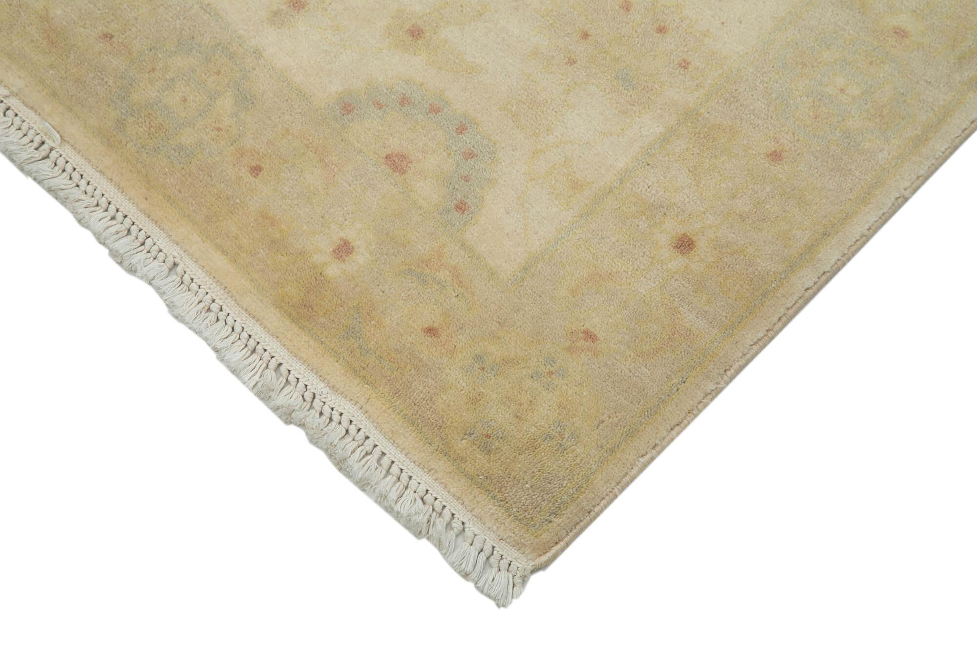 3 x 9 Beige Oushak Runner Rug - 3553