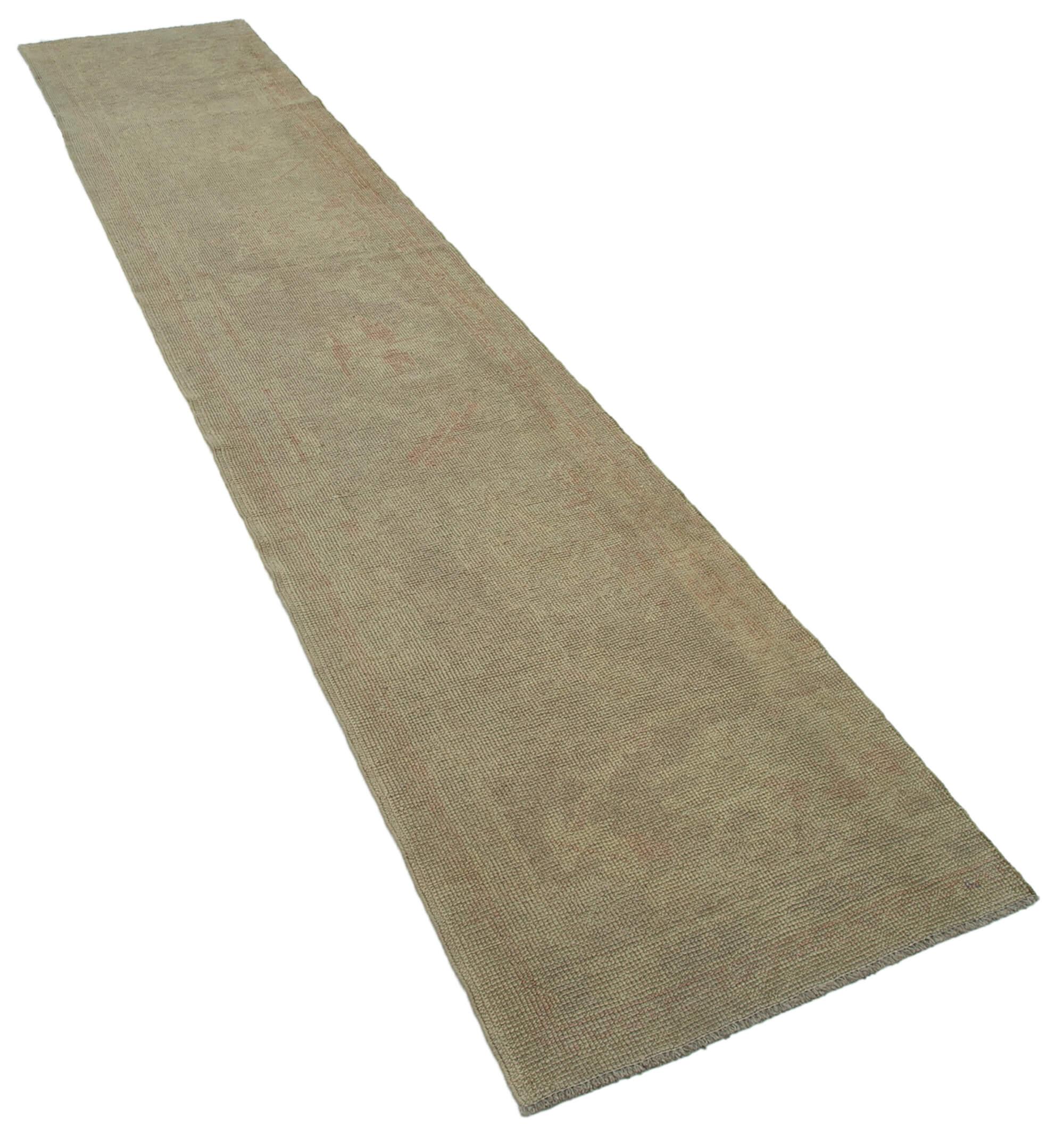 2 x 11 Beige Oushak Runner Rug - 3555