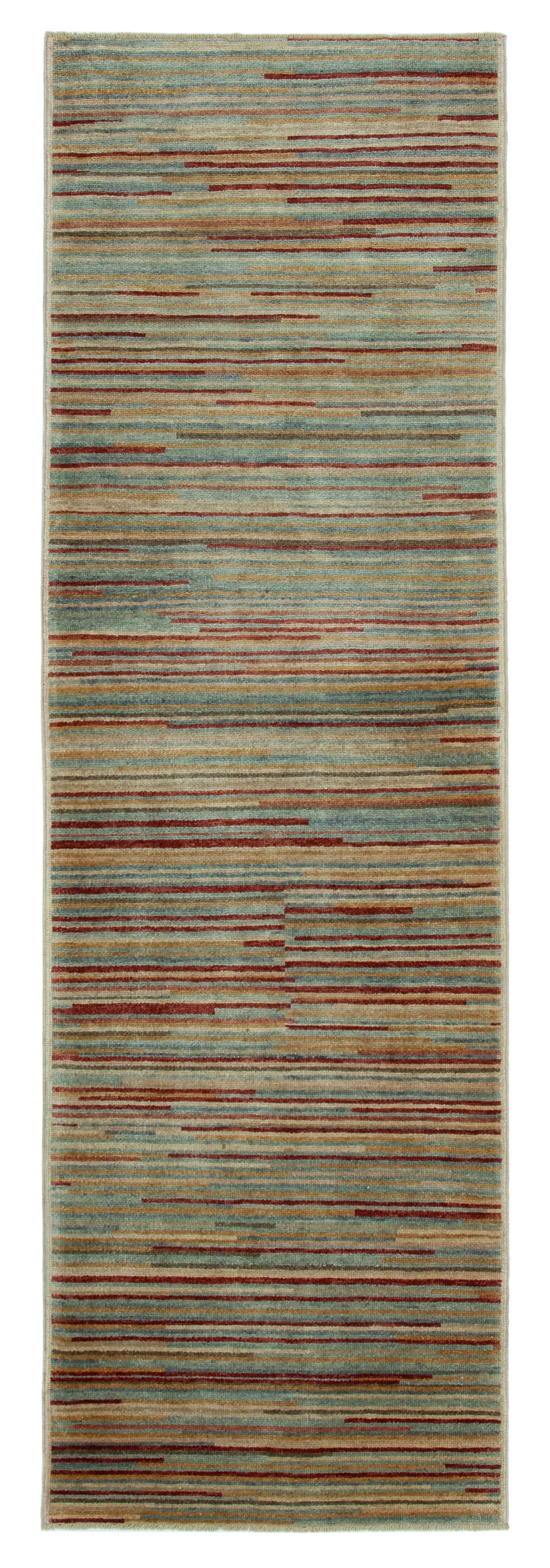 3 x 9 Beige Oushak Runner Rug - 3556