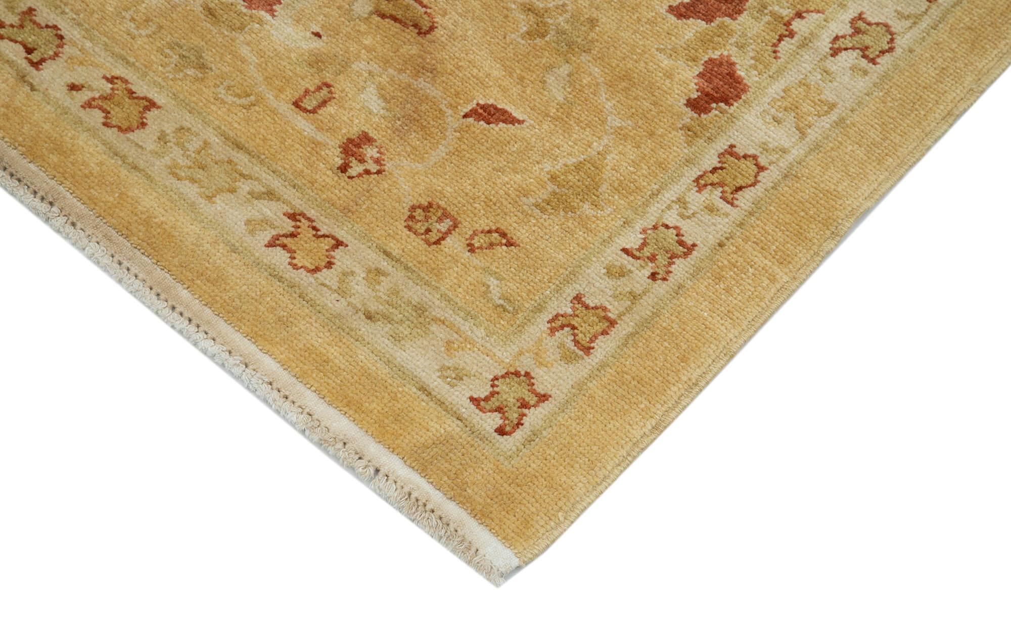 3 x 12 Yellow Oushak Runner Rug - 3557