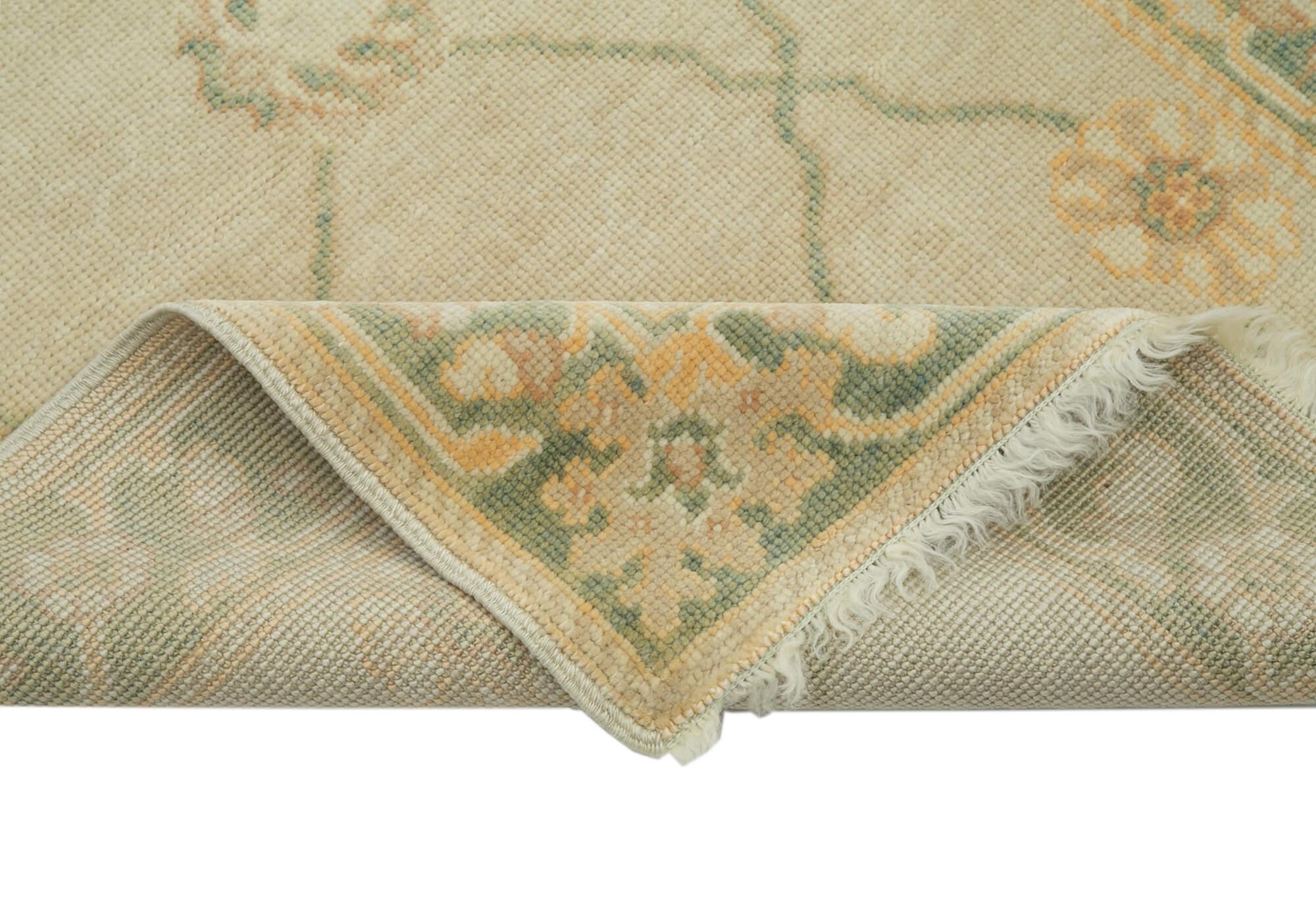 3 x 12 Beige Oushak Runner Rug - 3561