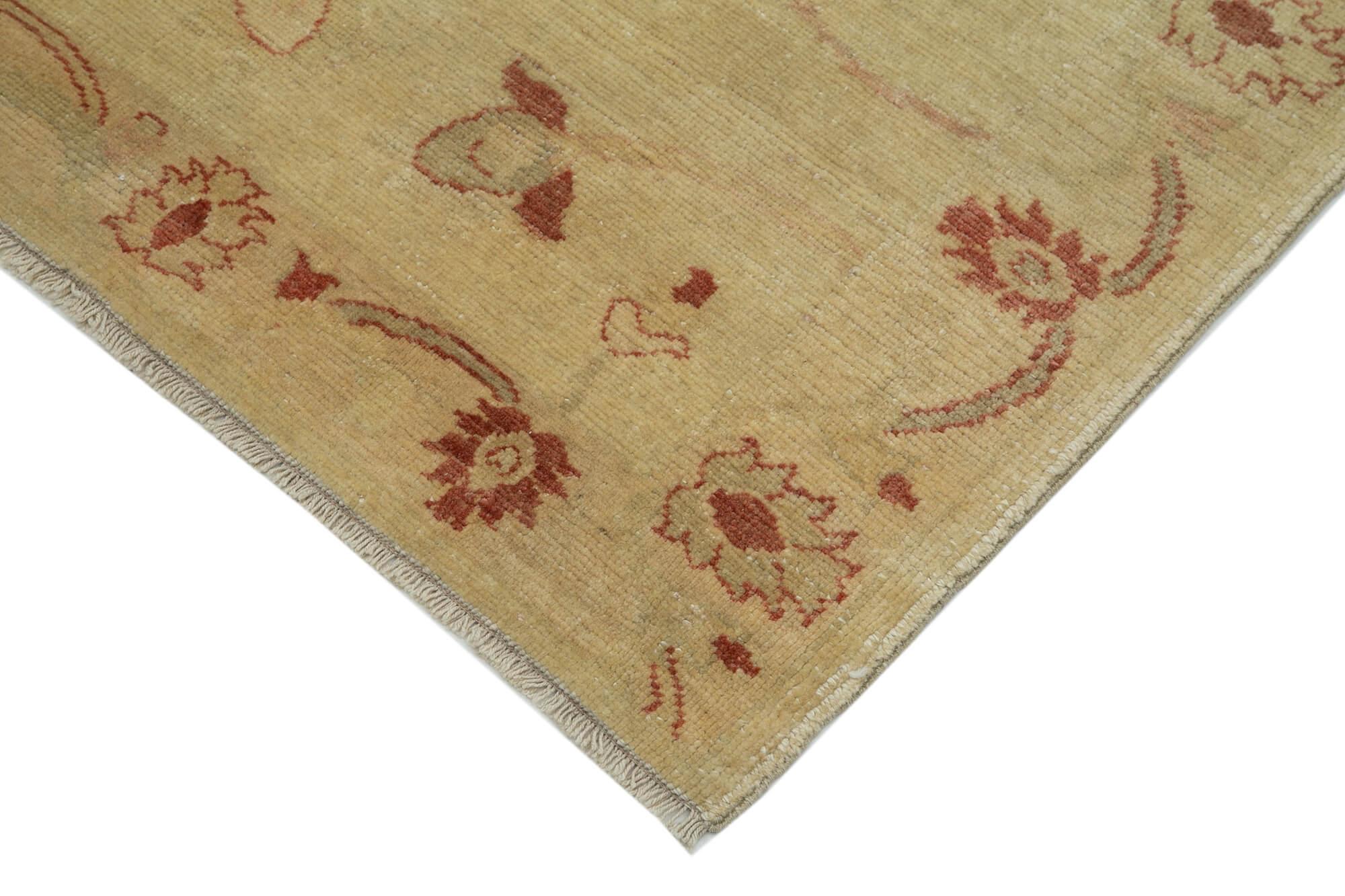 3 x 14 Yellow Oushak Runner Rug - 3564