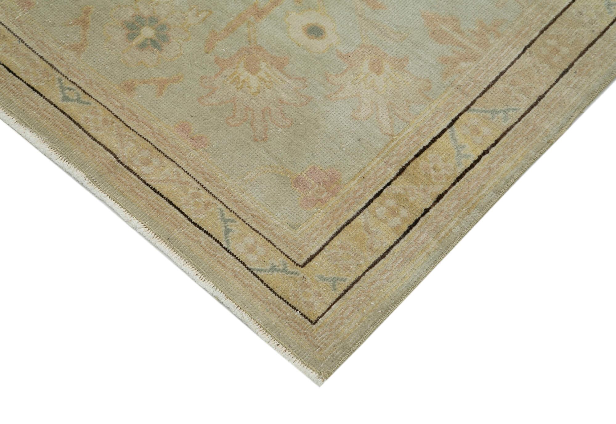 3 x 12 Beige Oushak Runner Rug - 3566