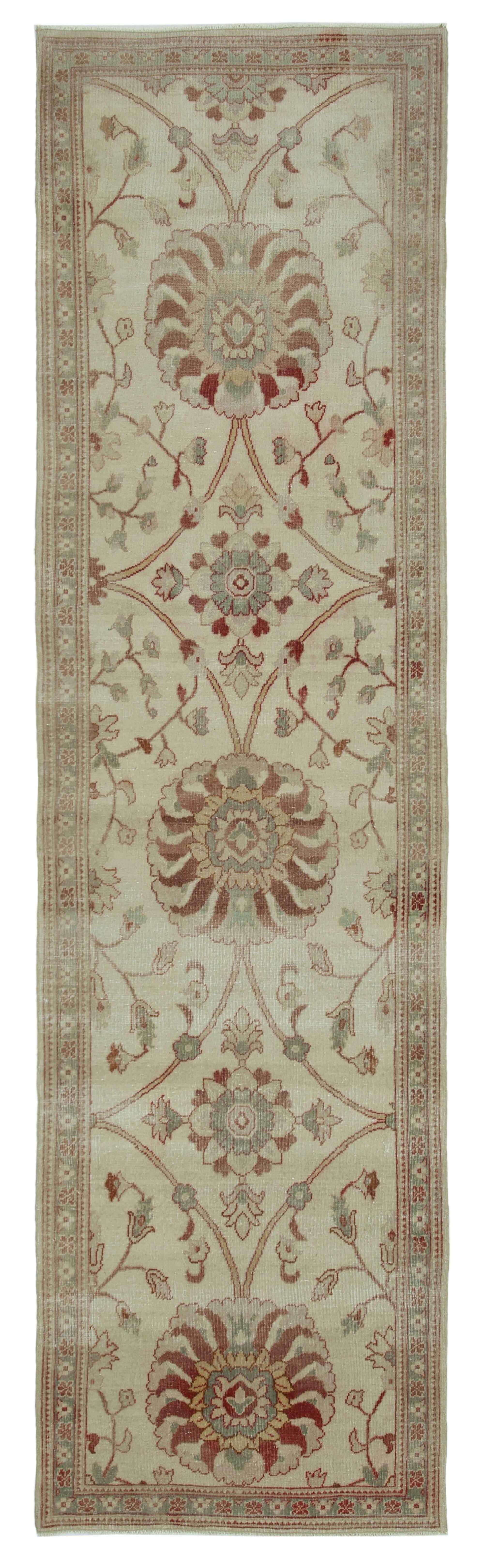 3 x 10 Beige Oushak Runner Rug - 3568