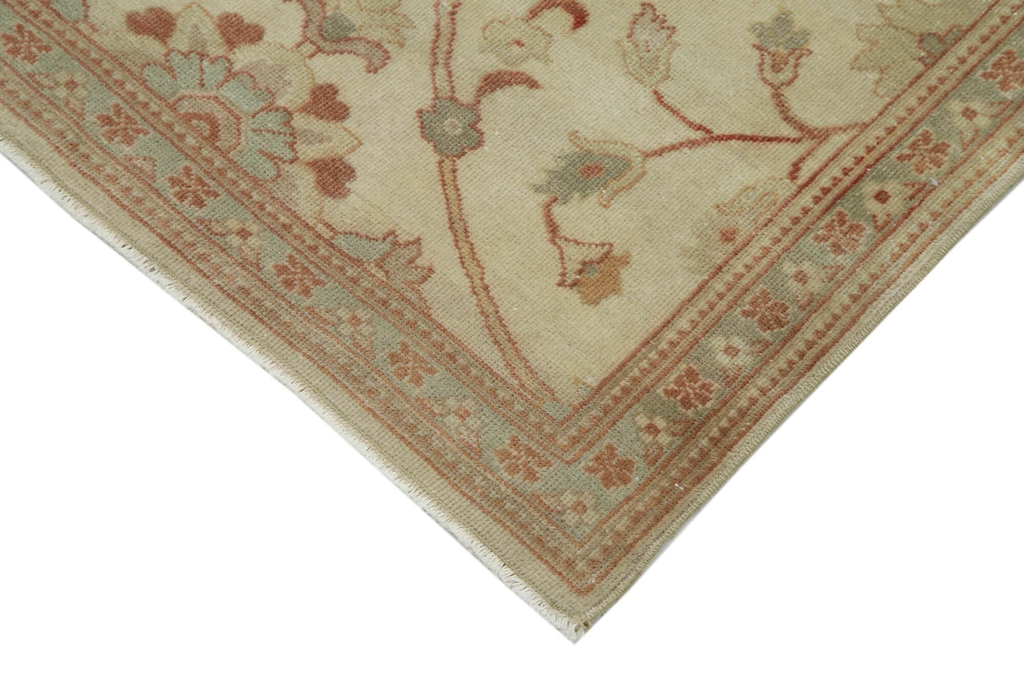 3 x 10 Beige Oushak Runner Rug - 3568