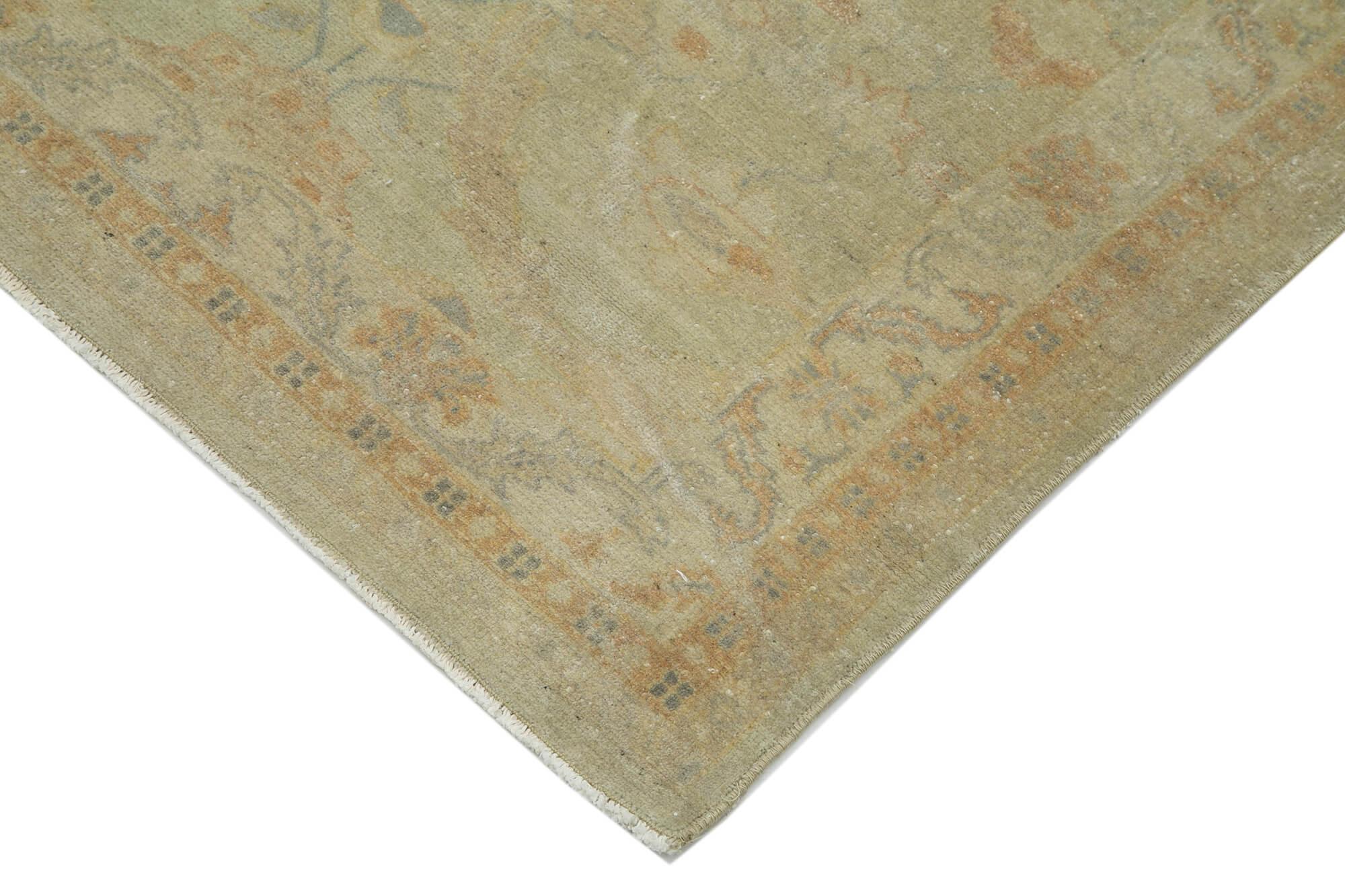 3 x 11 Beige Oushak Runner Rug - 3569