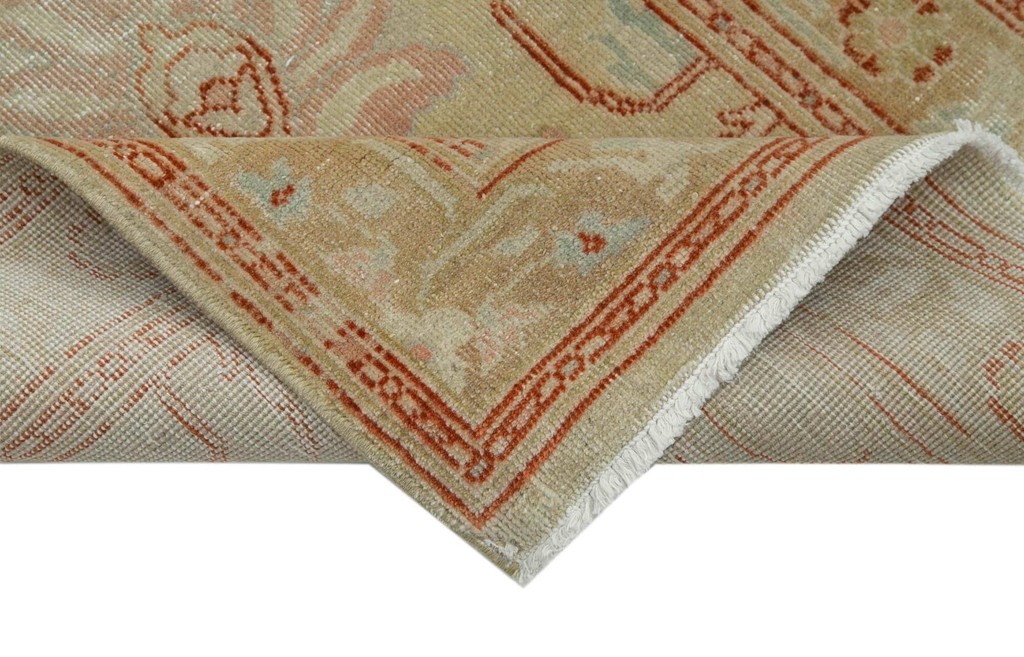 2 x 14 Beige Oushak Runner Rug - 3570