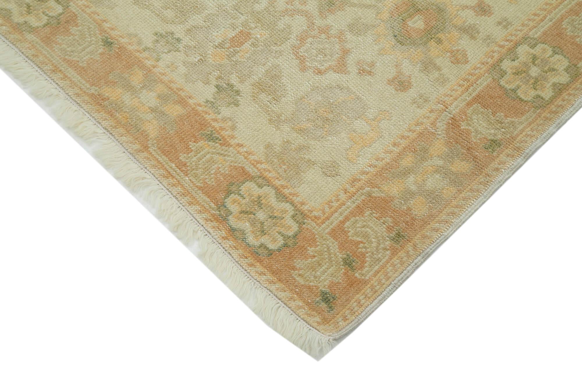 3 x 12 Beige Oushak Runner Rug - 3574