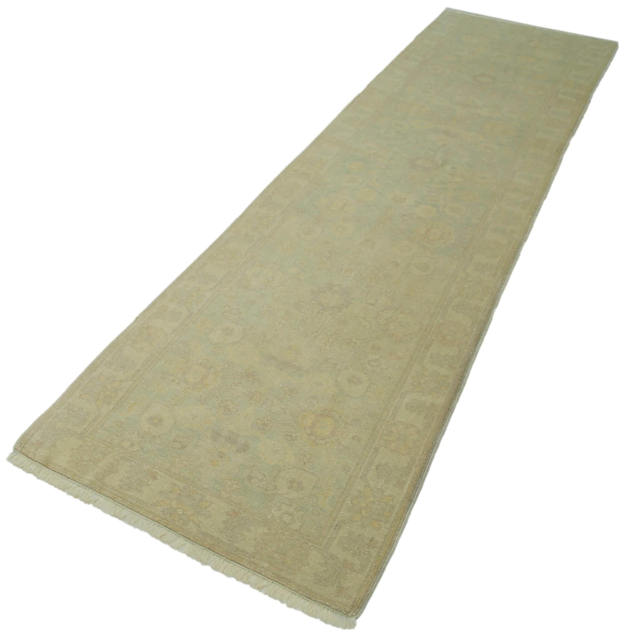 3 x 12 Beige Oushak Runner Rug - 3576