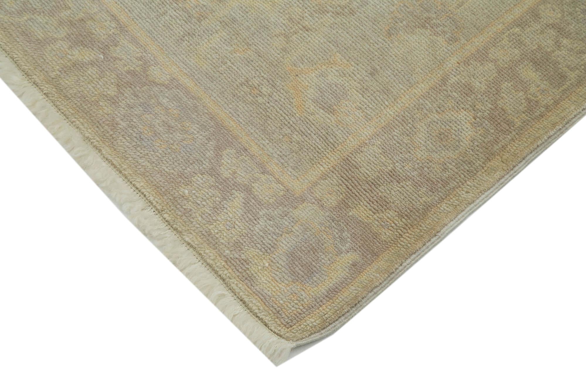 3 x 12 Beige Oushak Runner Rug - 3577